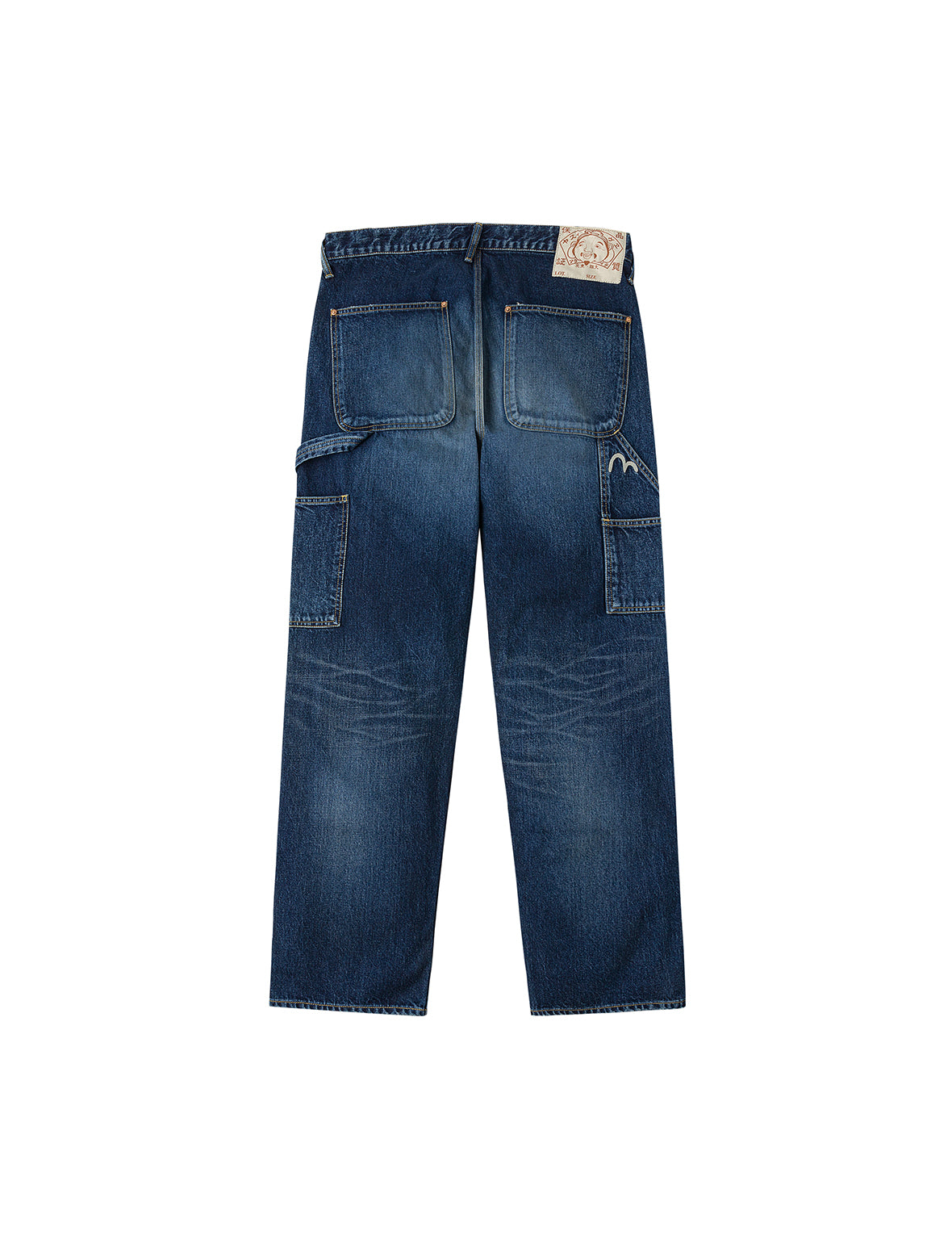 Washed Seagull Print Regular Fit Painter Jeans – EVISU