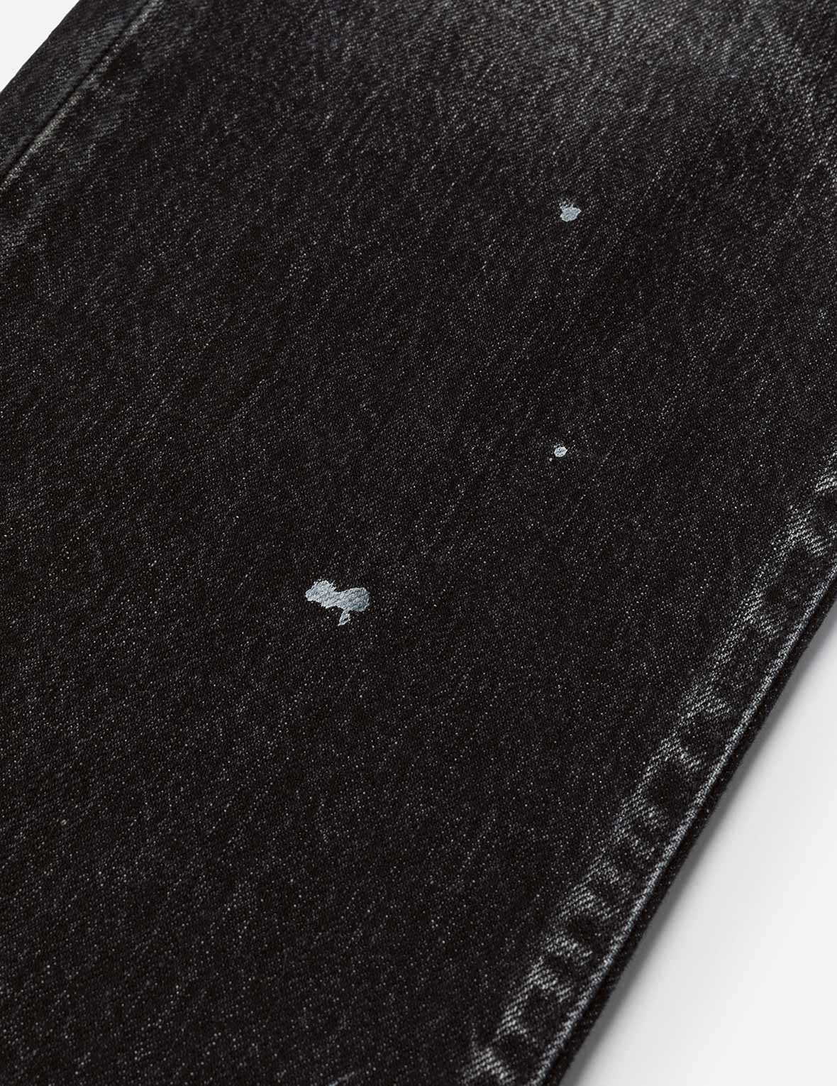 Washed Seagull Print Regular Fit Jeans