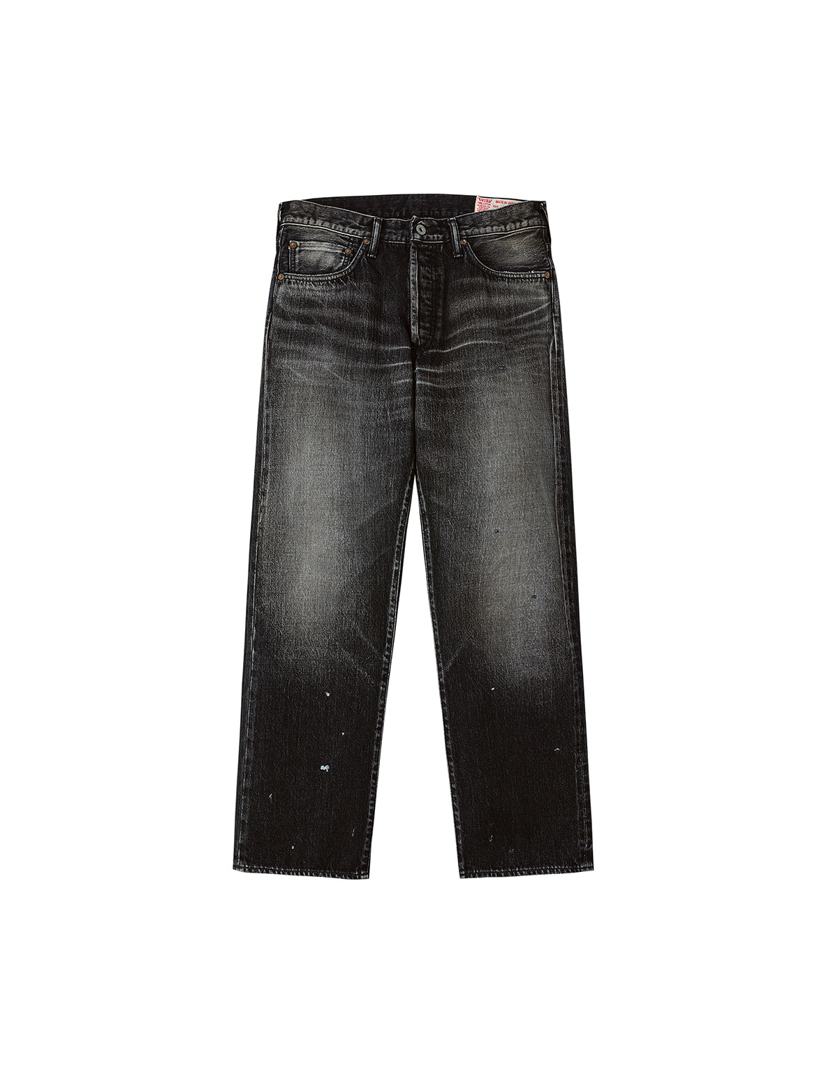 Washed Seagull Print Regular Fit Jeans