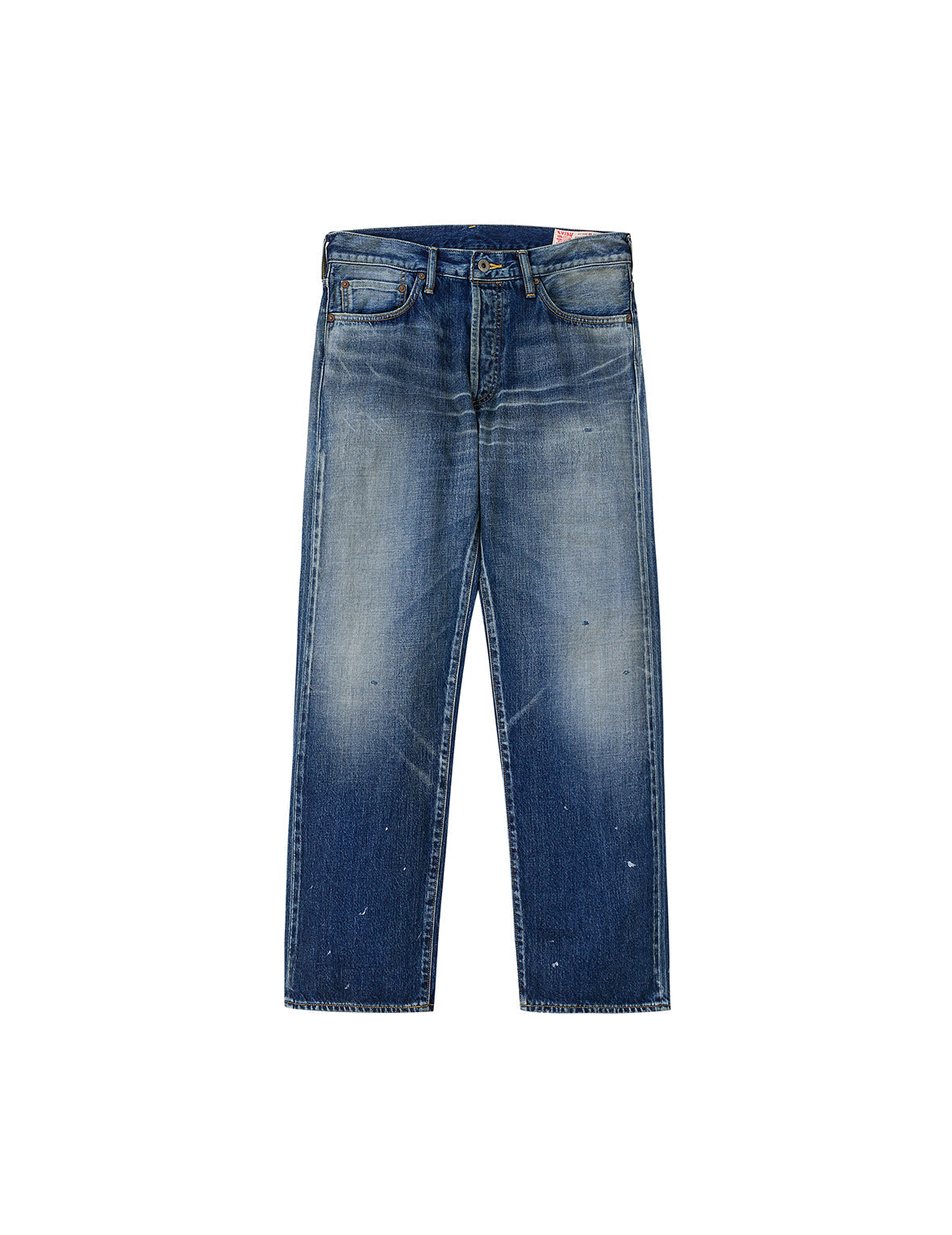 Washed Seagull Print Regular Fit Jeans