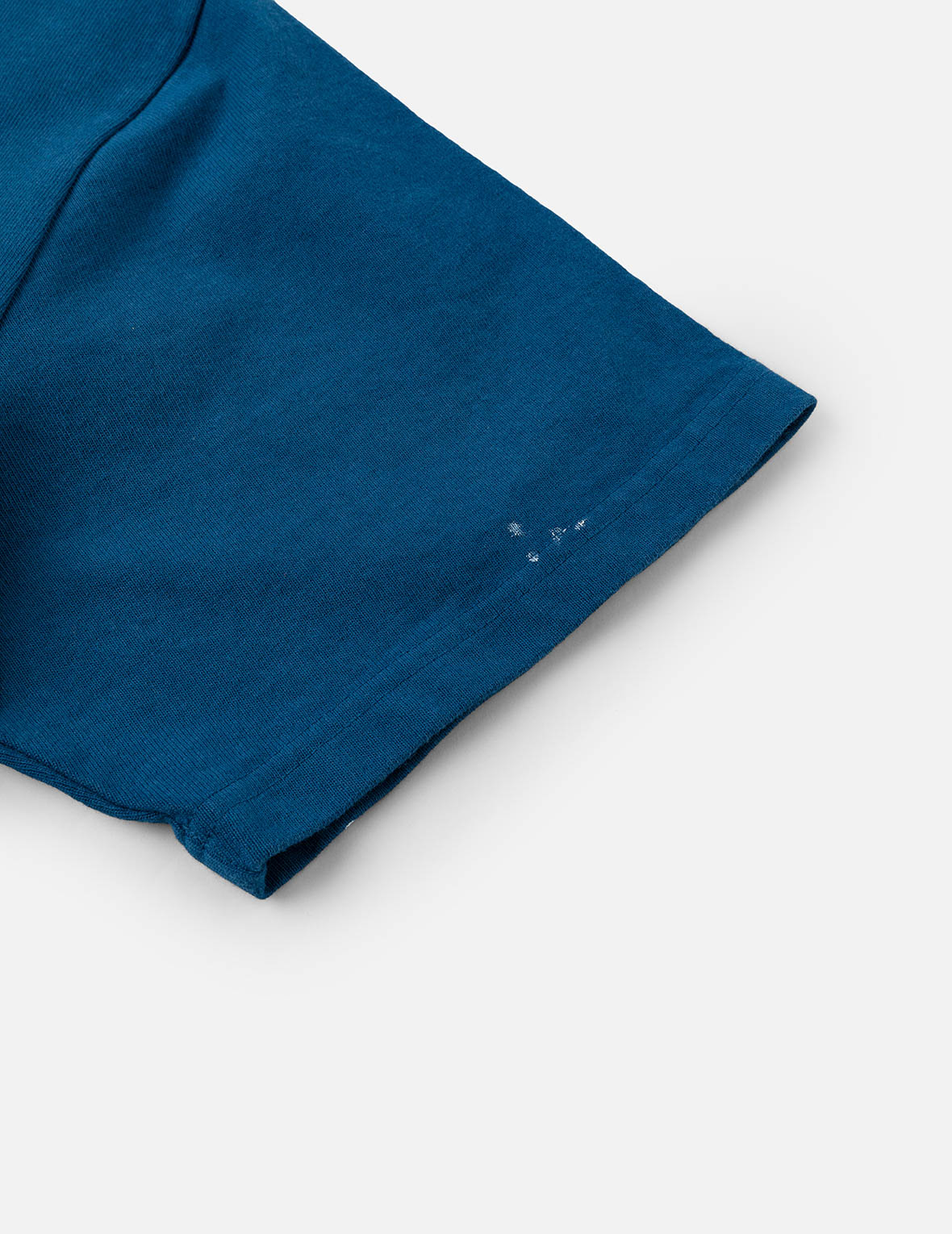 Daruma and Logo Embroidery Regular Fit Dip dyeing T-shirt