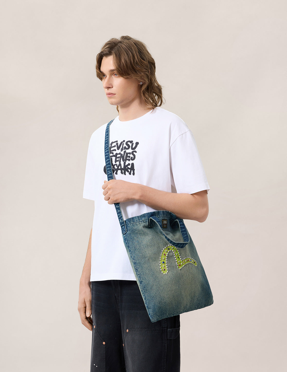 Seagull Denim Tote Bag – EVISU