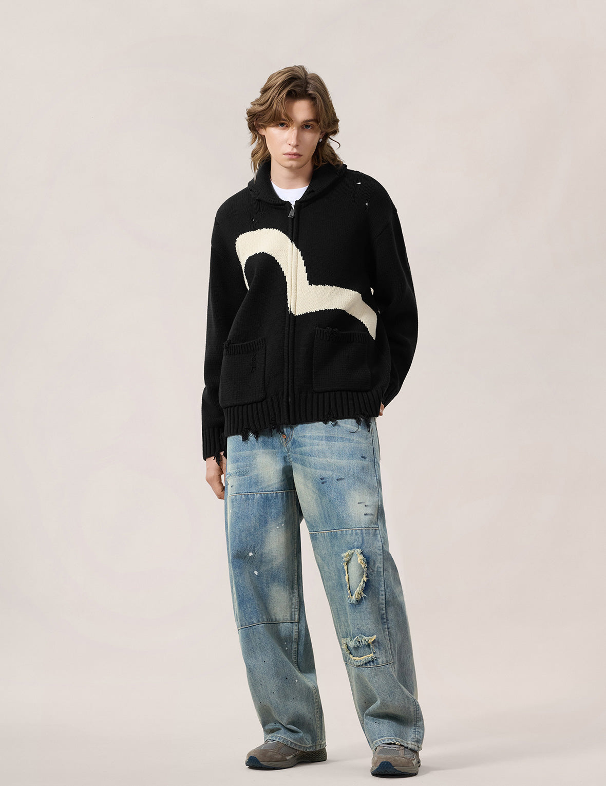 EVISU YAMANE カウチンニット ジャケットsize40 エヴィス Cowichan Cardigan Jacket – EVISU