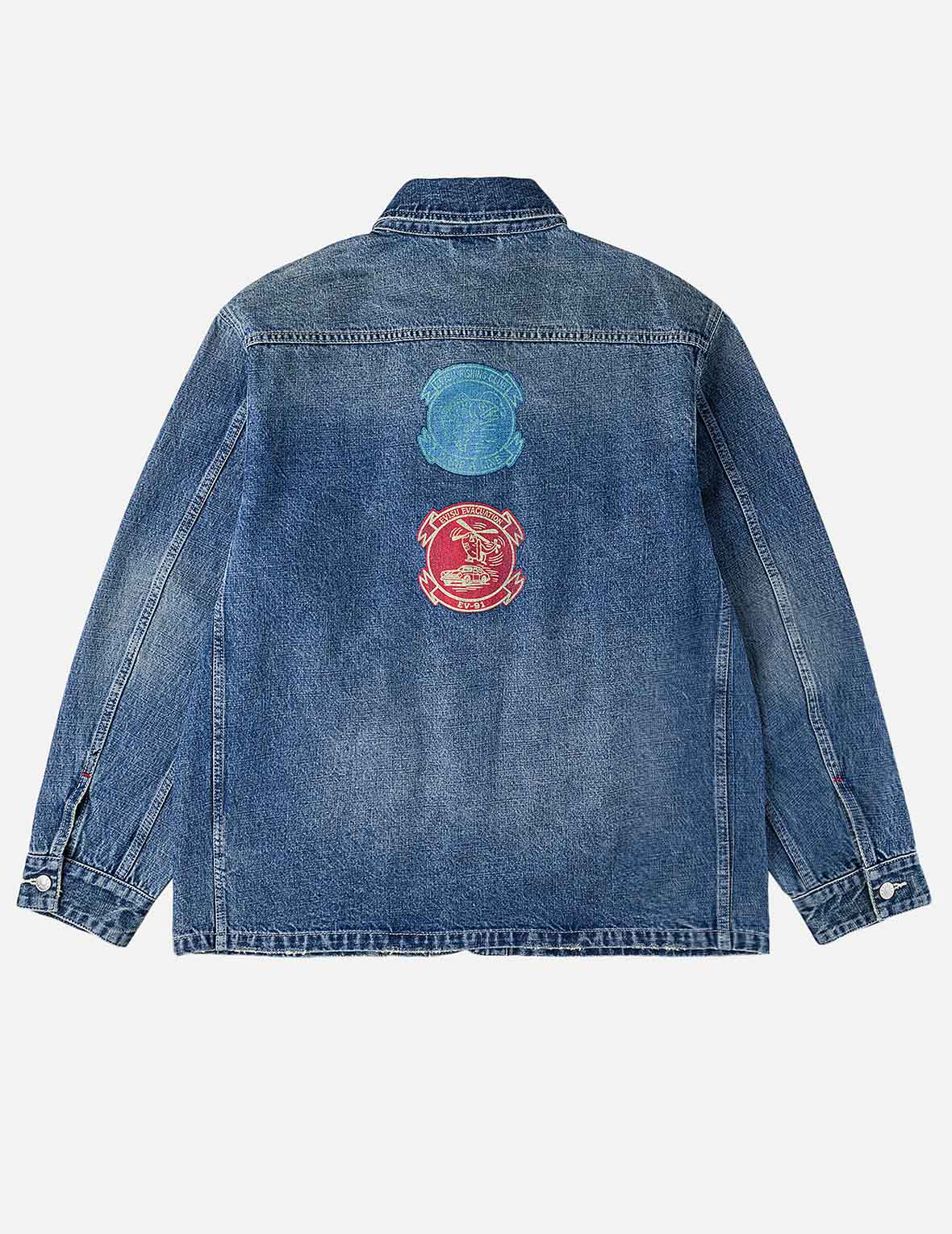 Multi Patches Denim Chore Jacket – EVISU