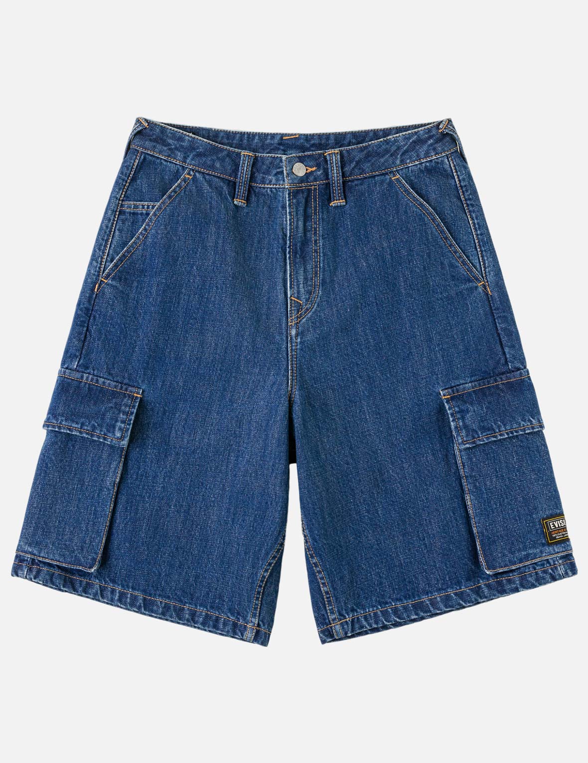 Multi-Pocket Seagull Dark Indigo Jorts – EVISU