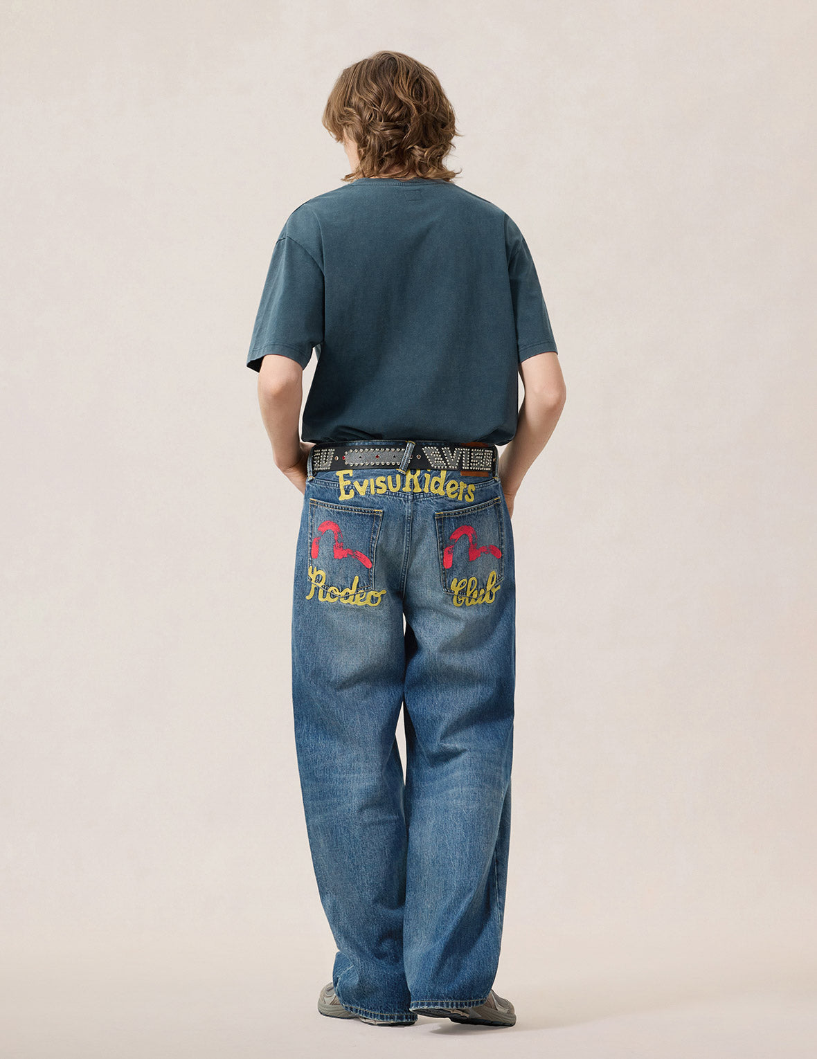 Heavy Washed and Distressed Jeans – EVISU