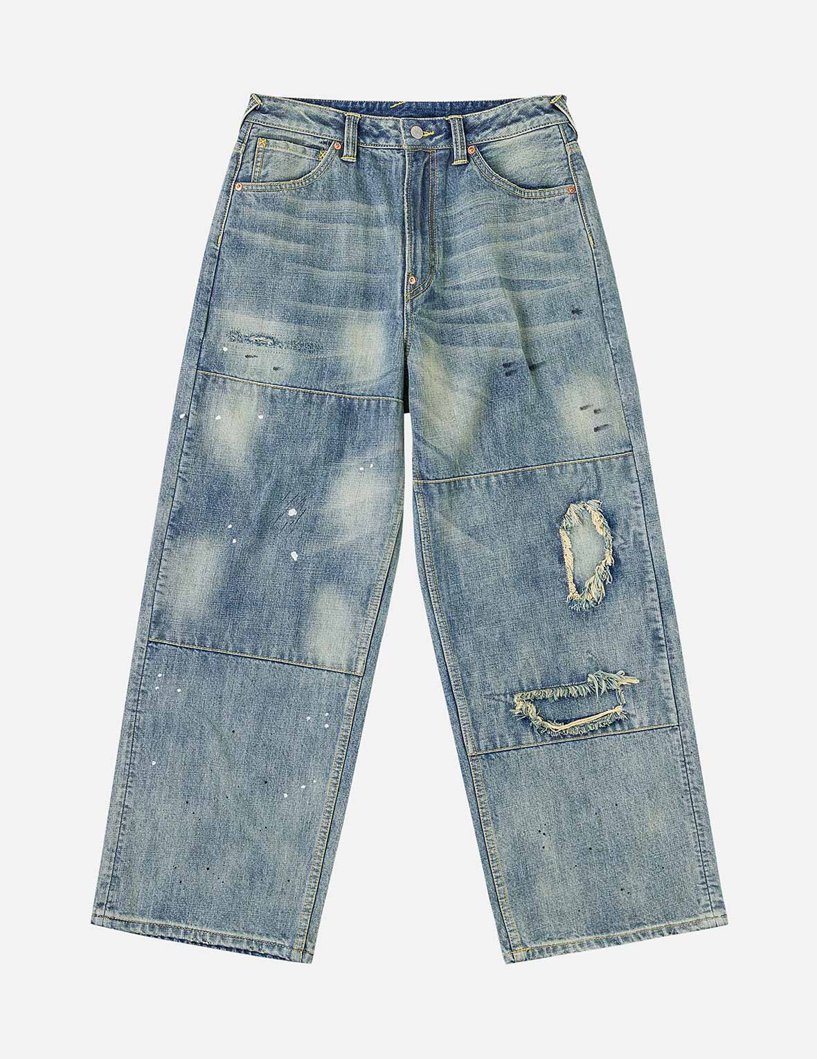 5-Pocket Distressed Jeans