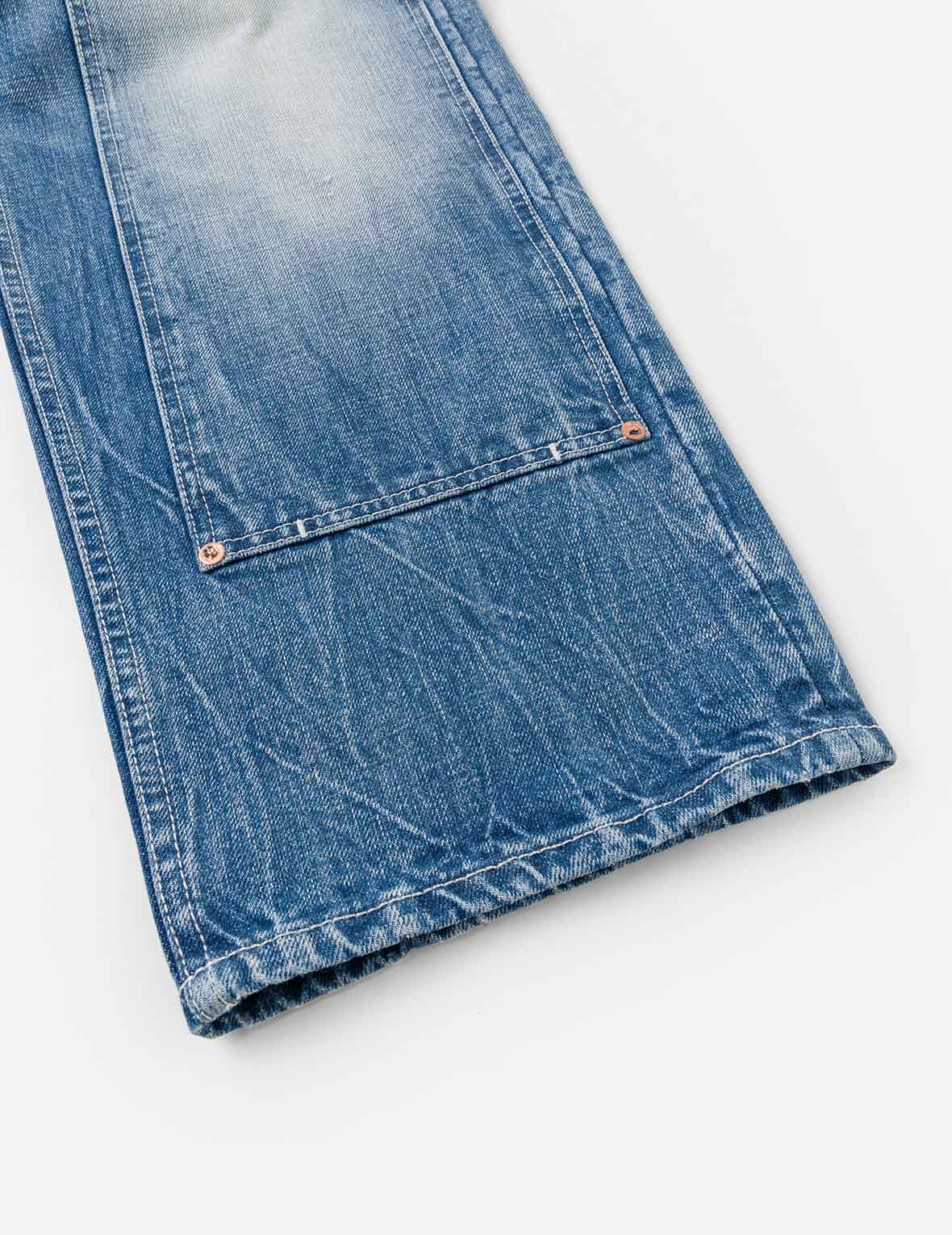 Seagull Print Double Knee Jeans