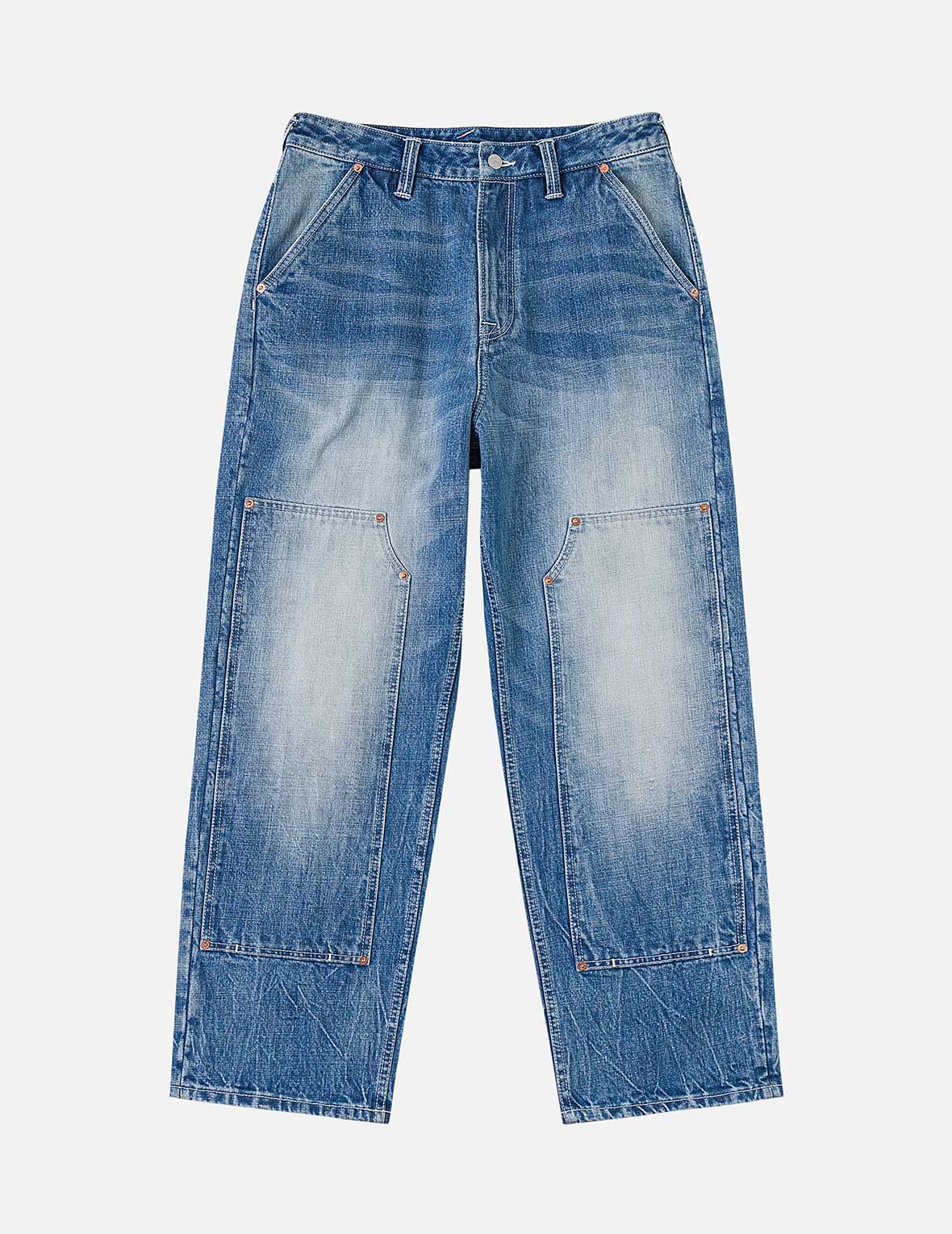 Seagull Print Double Knee Jeans – EVISU