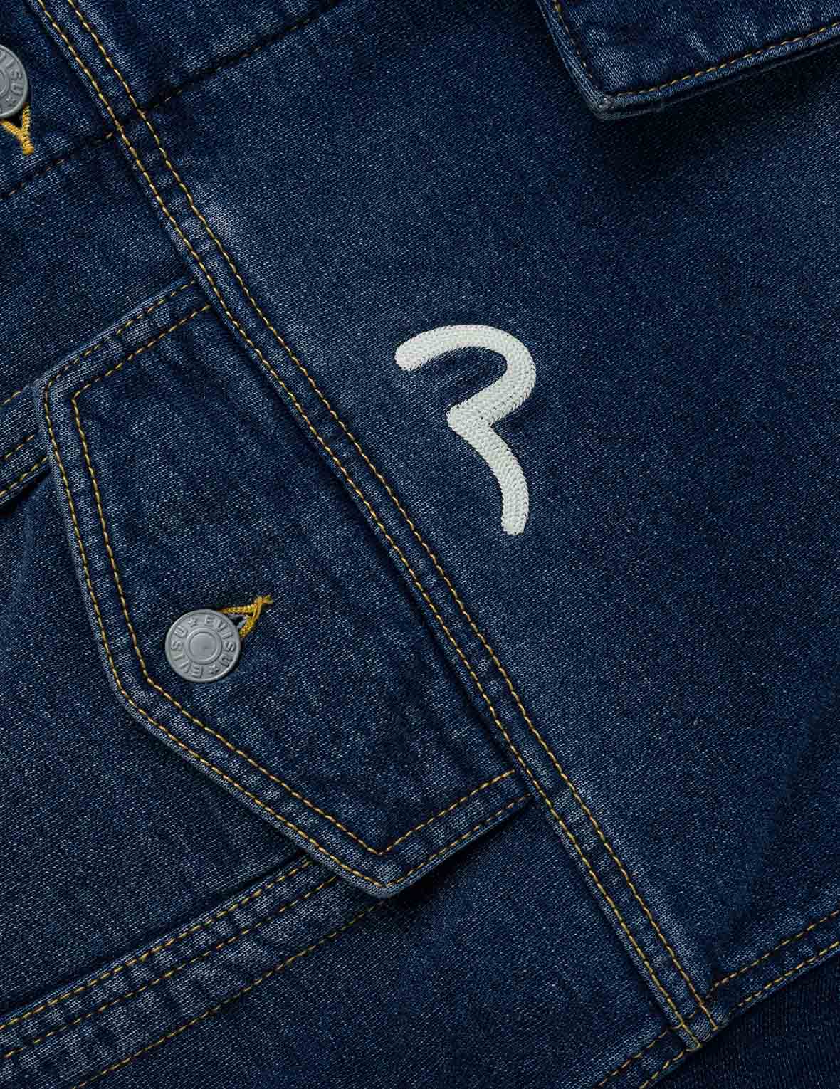 EVISU 専用！ Washed Type 1 Denim Patchwork Jacket – EVISU