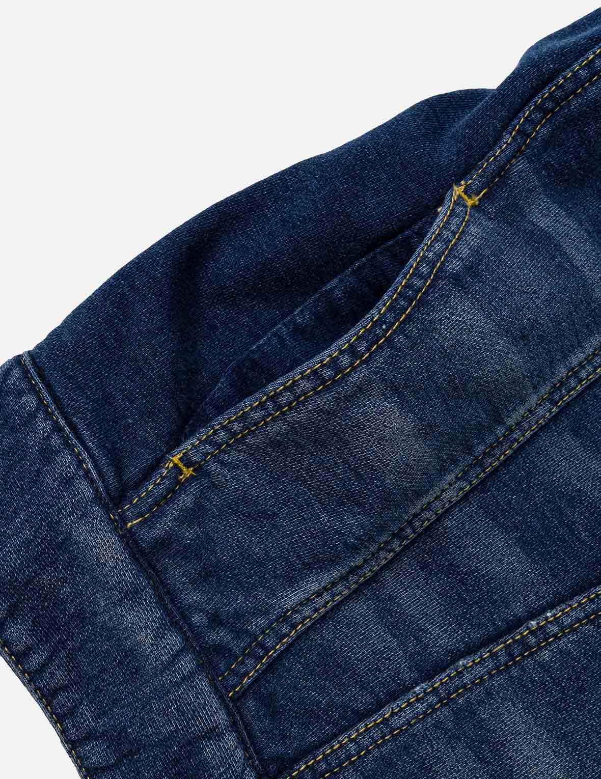 Washed Type 1 Denim Patchwork Jacket – EVISU
