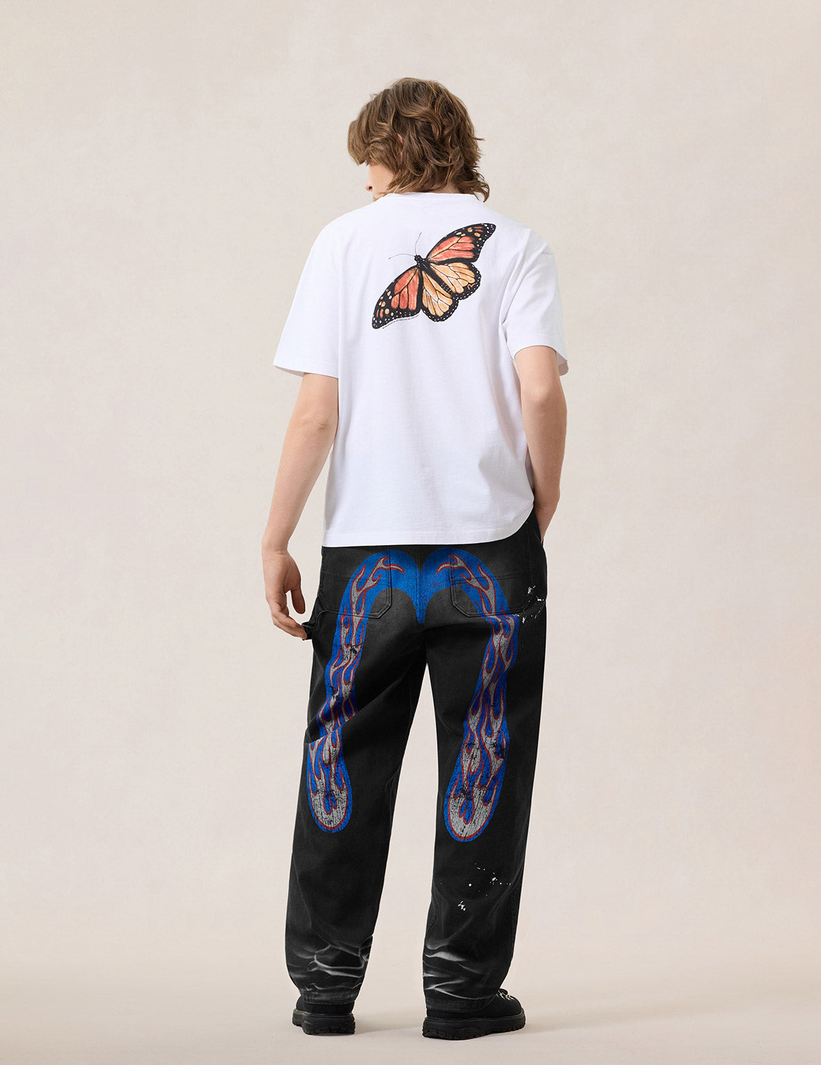 Heavy Washed And Distressed Daicock Jeans – EVISU