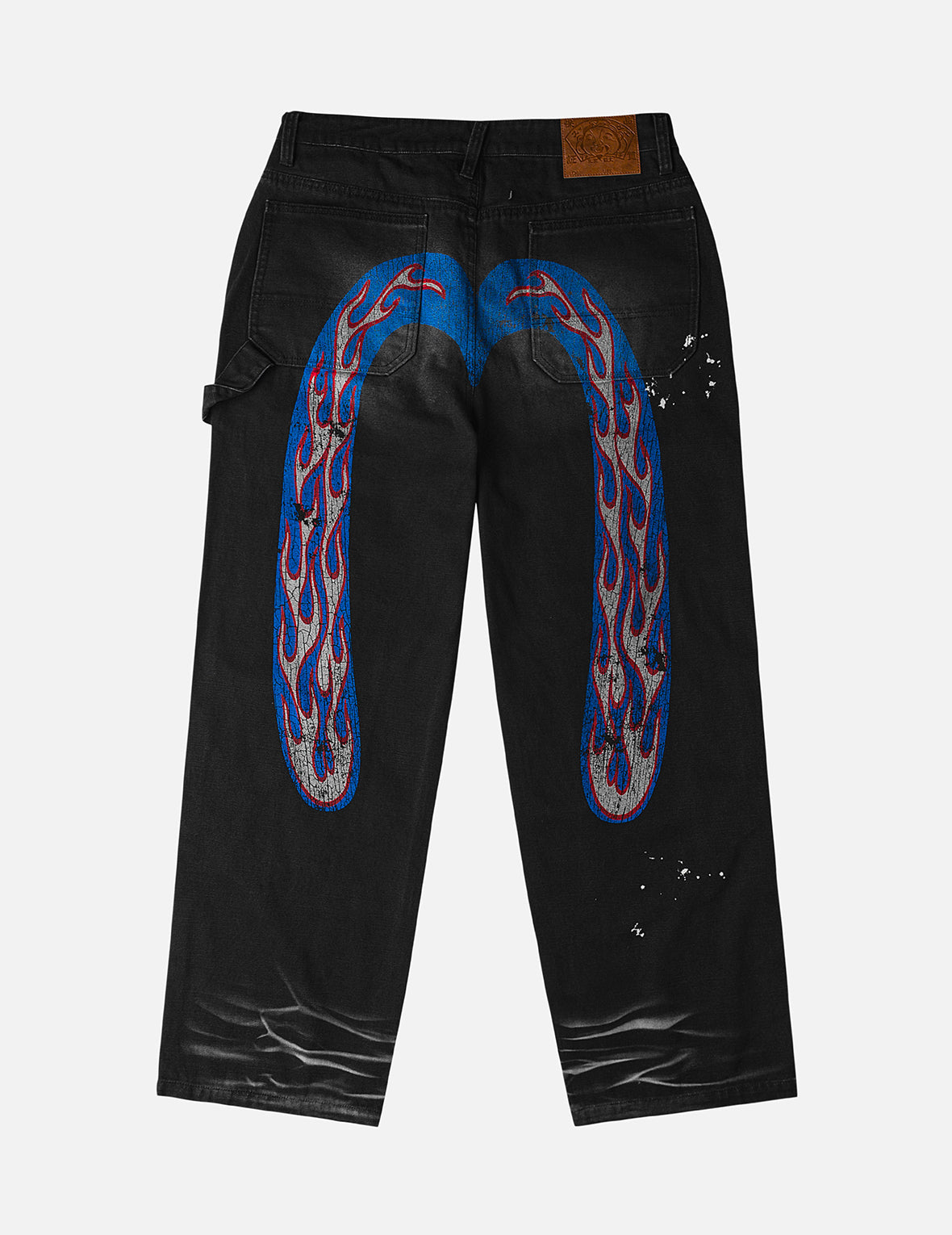 Heavy Washed And Distressed Daicock Jeans – EVISU