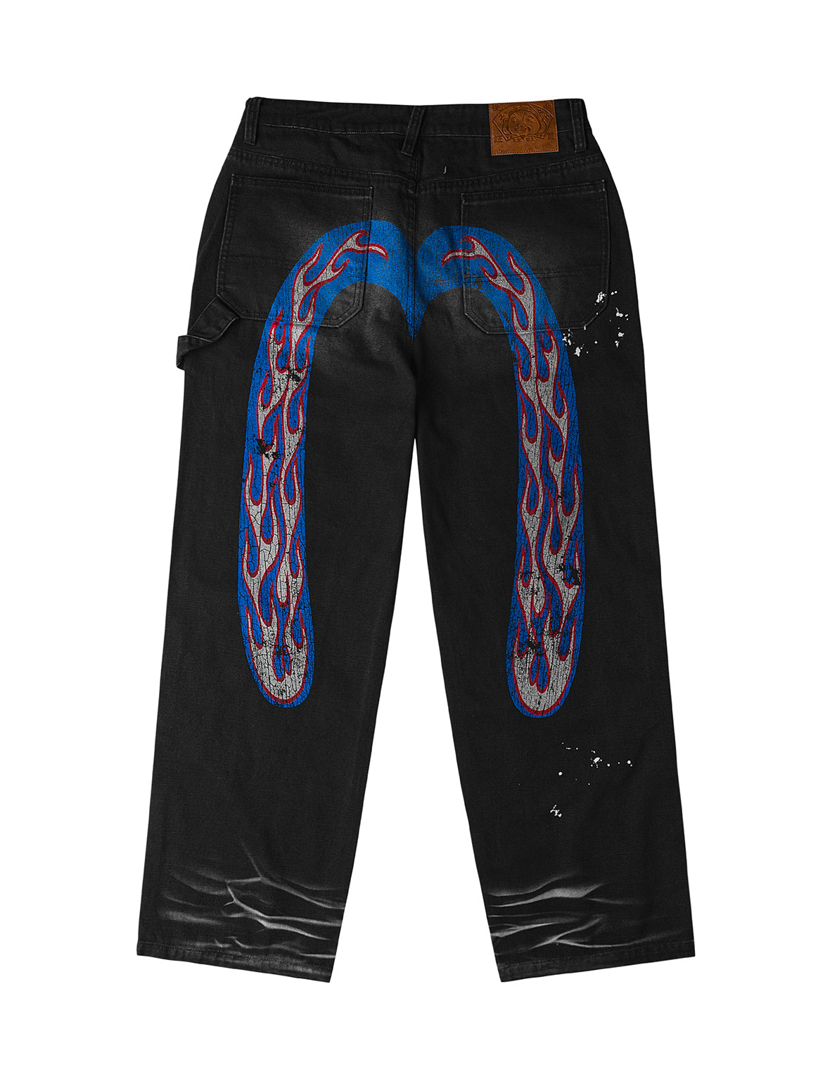 Heavy Washed And Distressed Daicock Jeans – EVISU