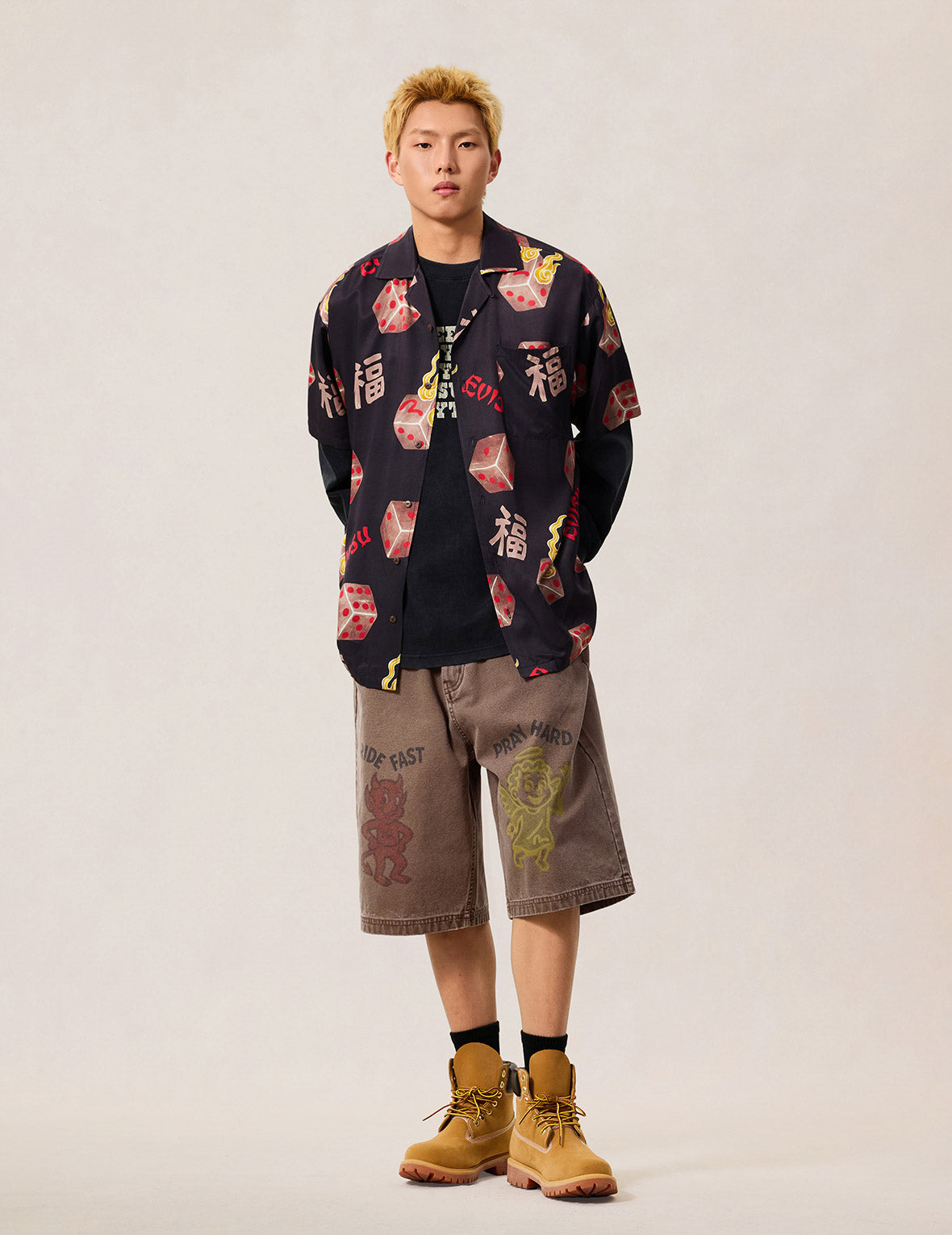 Washed Wide Wale Shorts – EVISU