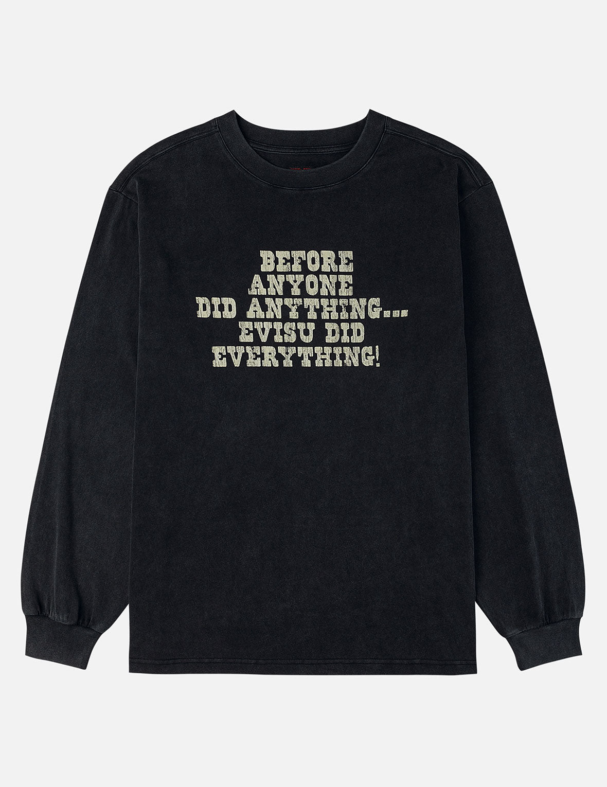 Reversed Seagull Slogan Long-sleeve T-shirt – EVISU