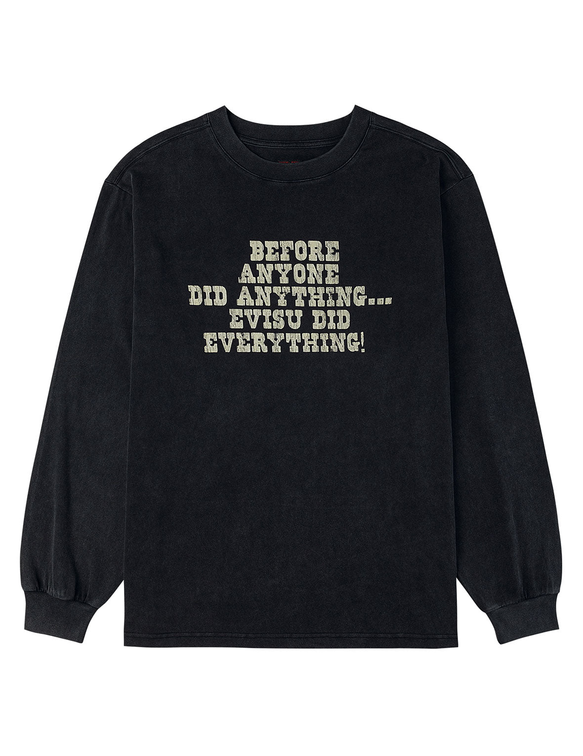 Reversed Seagull Slogan Long-sleeve T-shirt