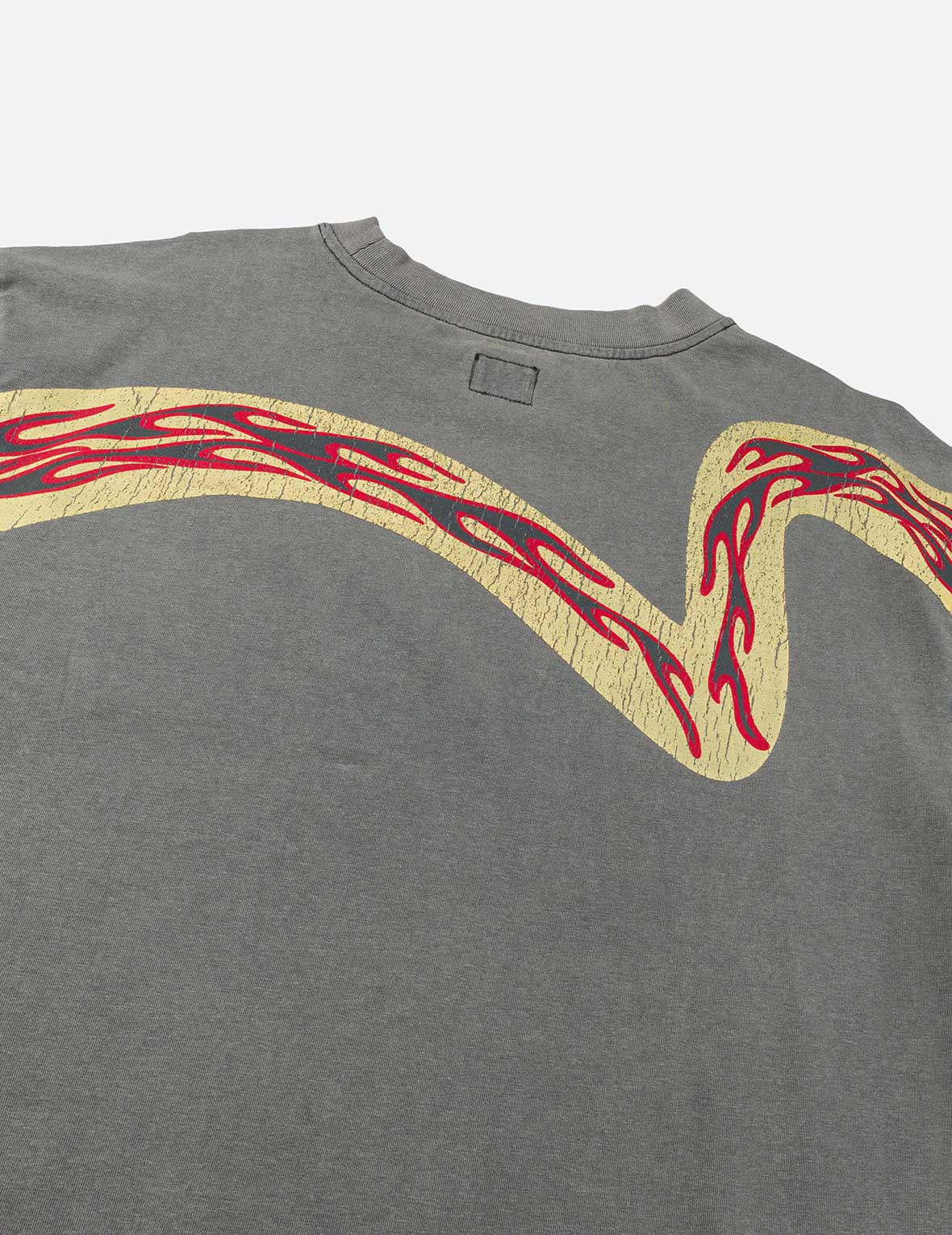 Reversed Seagull Slogan Long-sleeve T-shirt