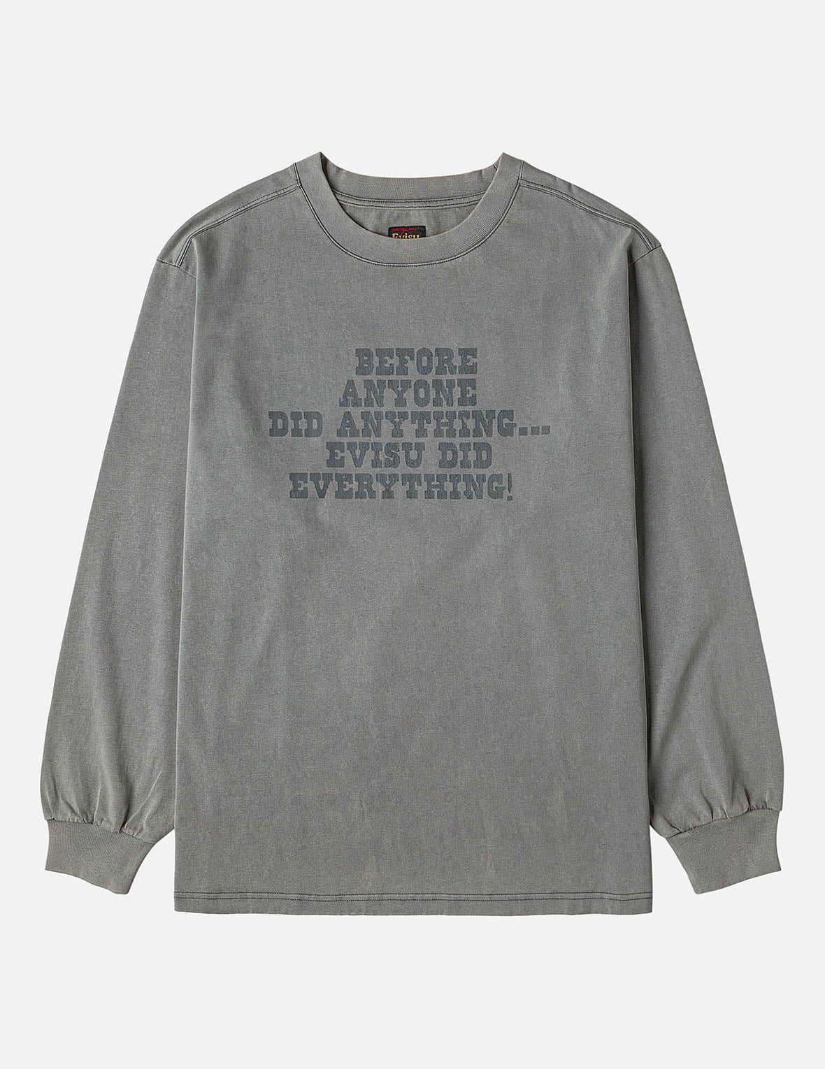 Reversed Seagull Slogan Long-sleeve T-shirt