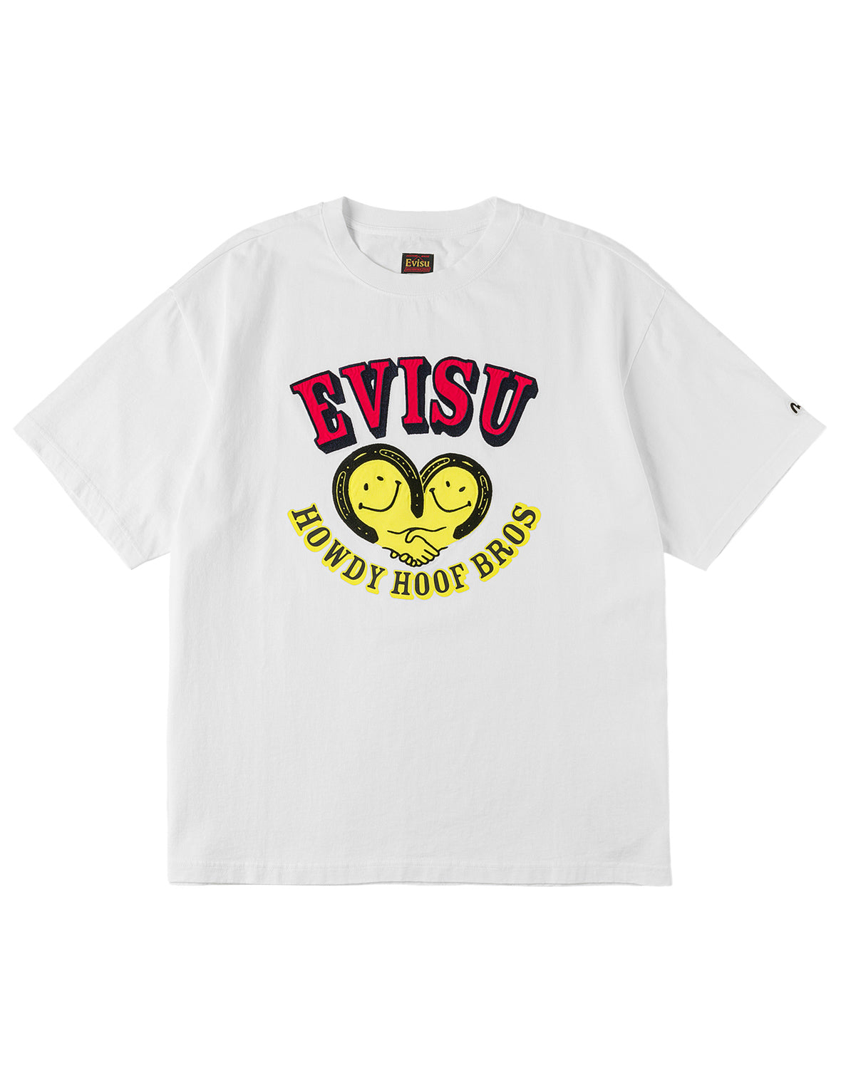 Smiling-heart Seagull-horseshoes Embroidery T-shirt