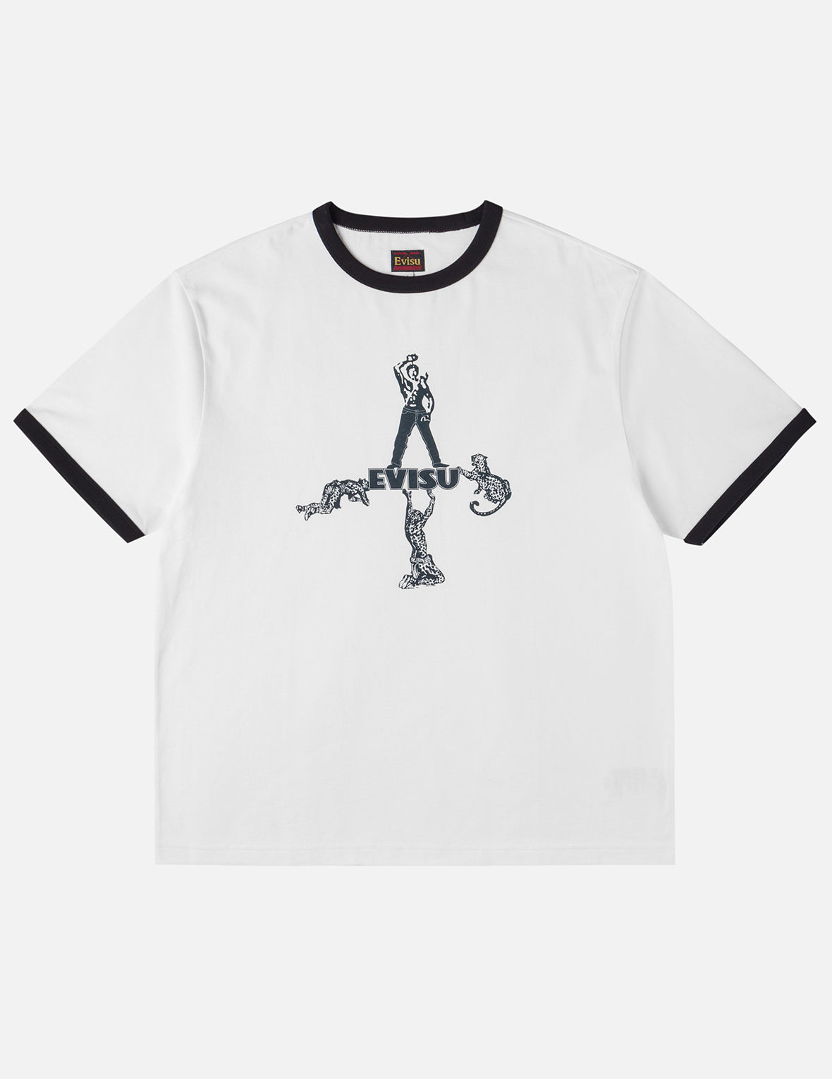 Miner and Leopard Ringer T-shirt – EVISU