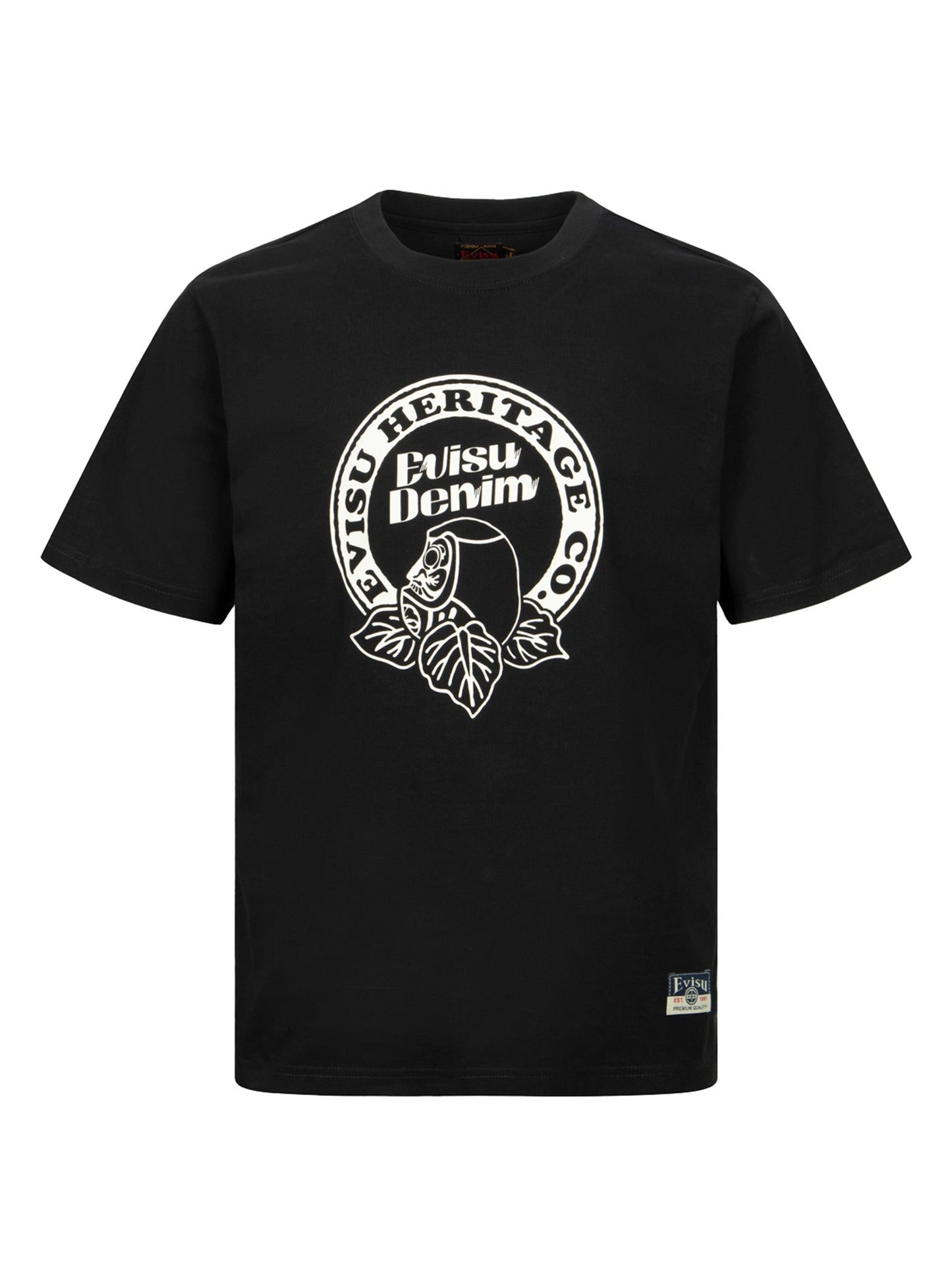 Hanafuda Daruma Print Regular Fit T-shirt