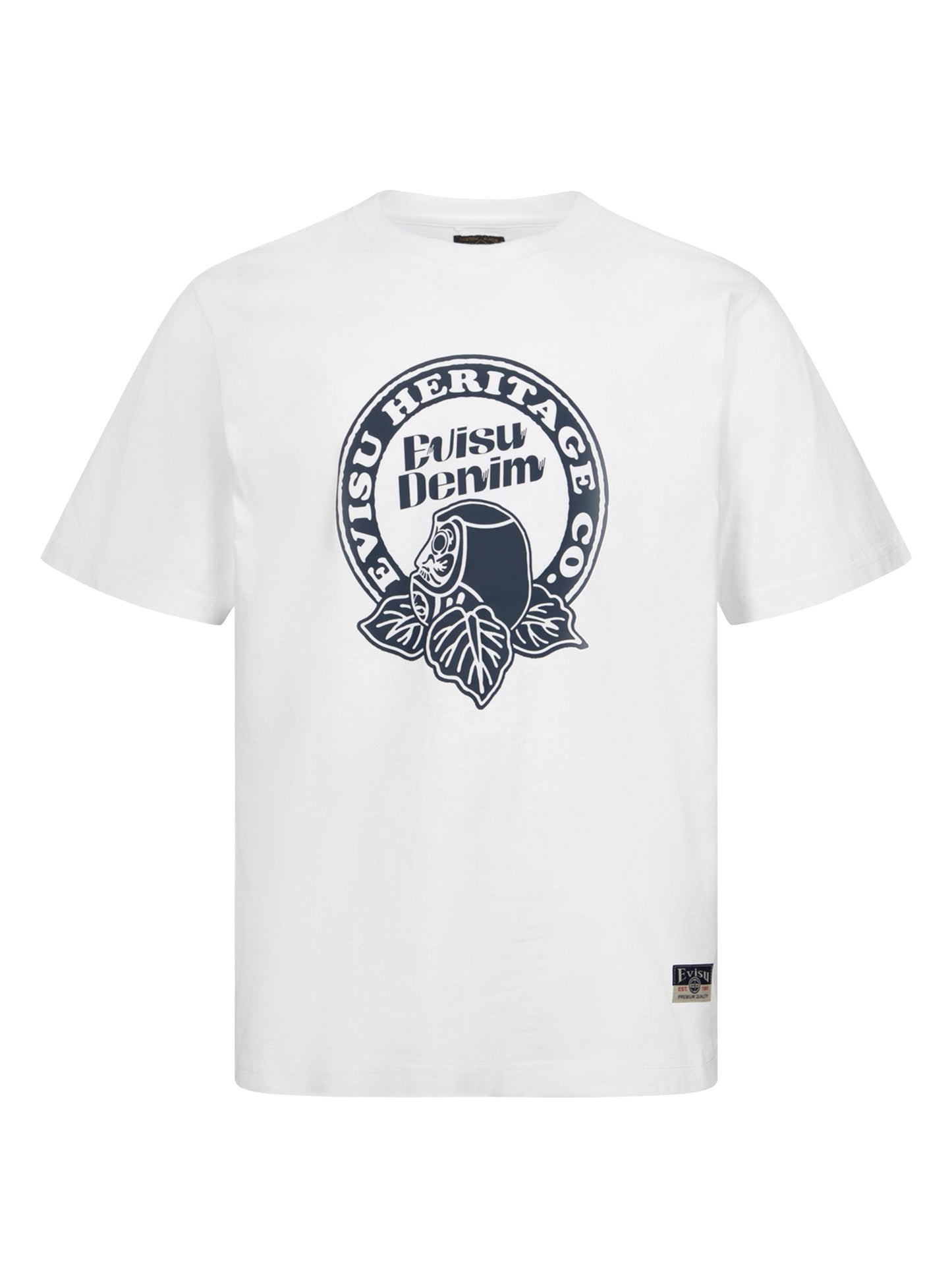 Hanafuda Daruma Print Regular Fit T-shirt