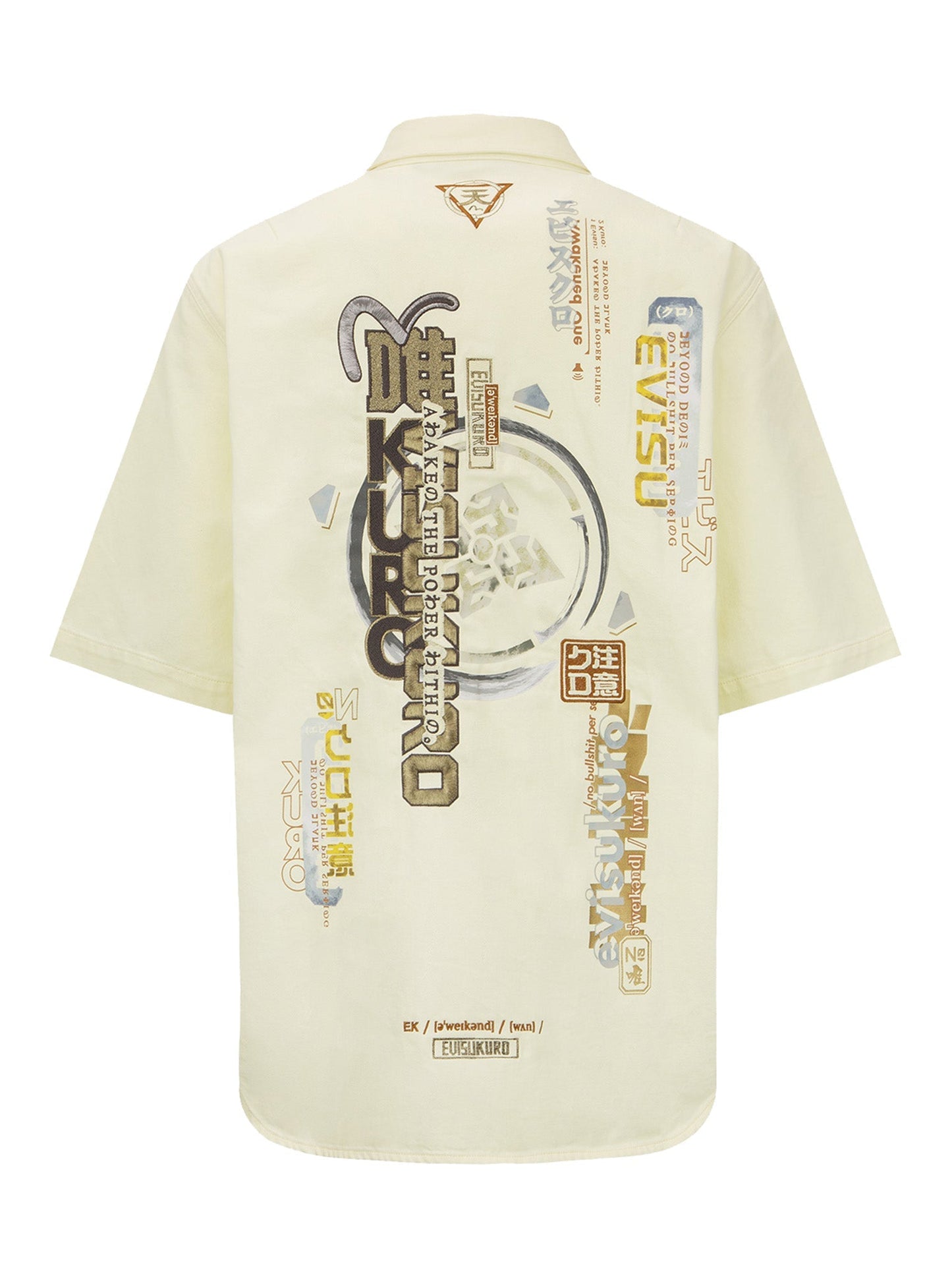 Multi-Language Logo Embroidery Shirt Jacket