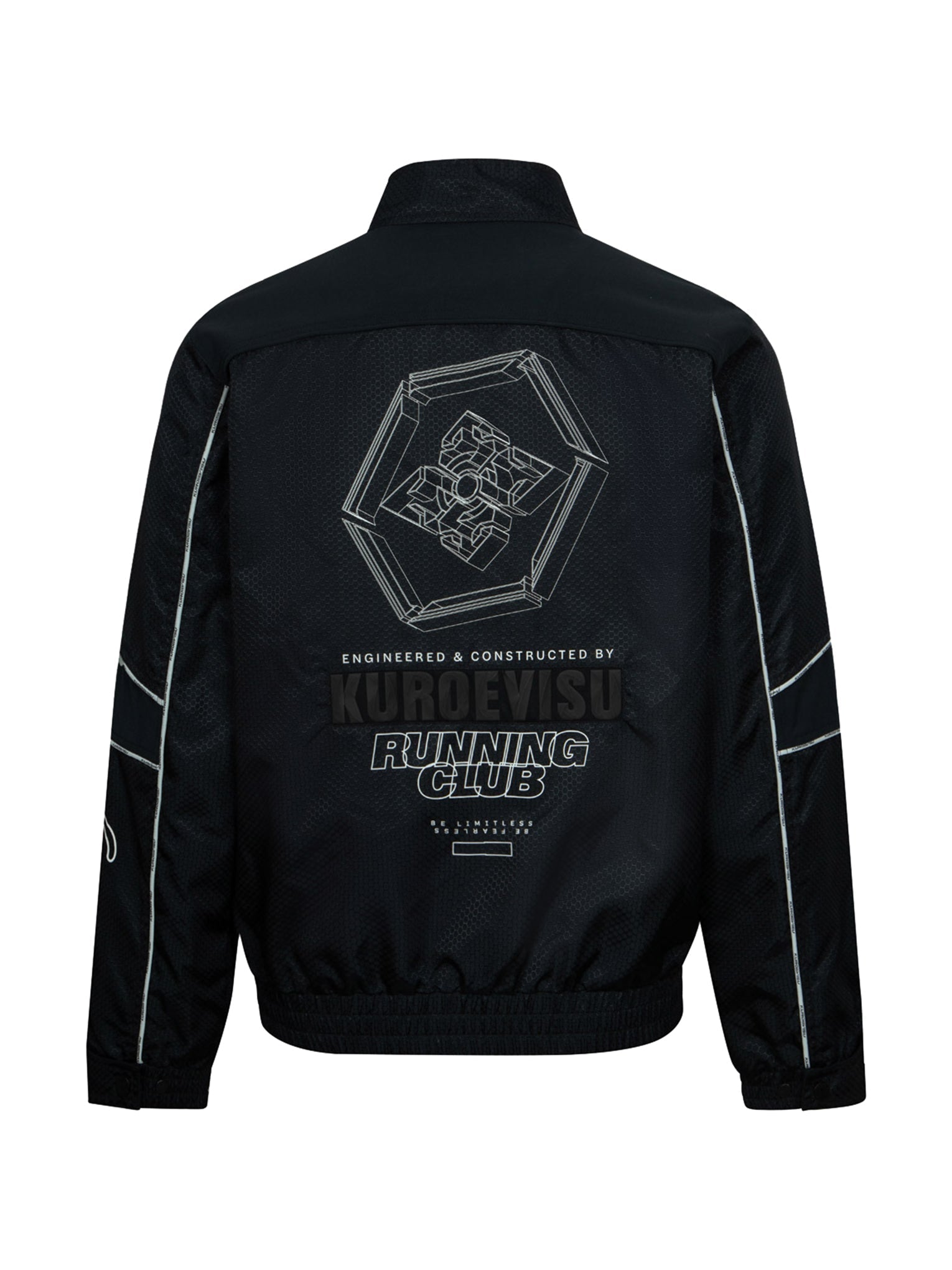 Mechanical Kamon Patterns Regular Fit Rider Jacket