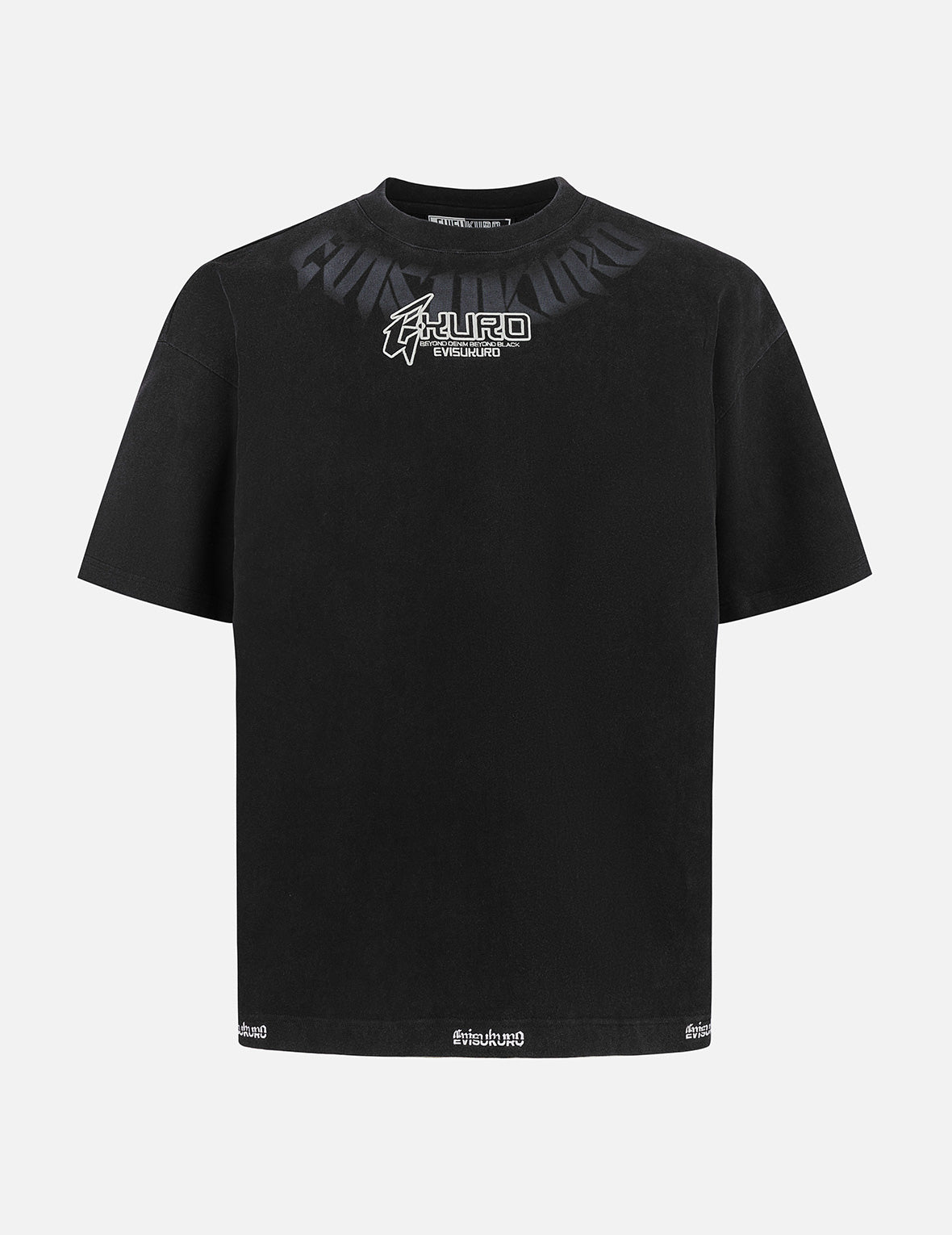 Logo embroidery Oversized Washed T-Shirt – EVISU