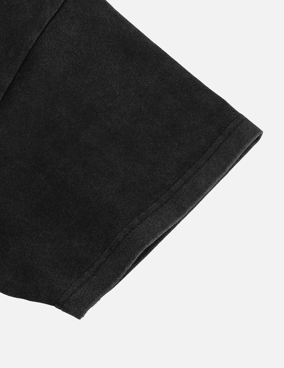 EVISUKURO Embroidery Washed Relax Fit T-shirt