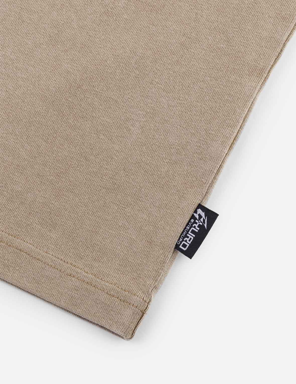 EVISUKURO Embroidery Washed Relax Fit T-shirt