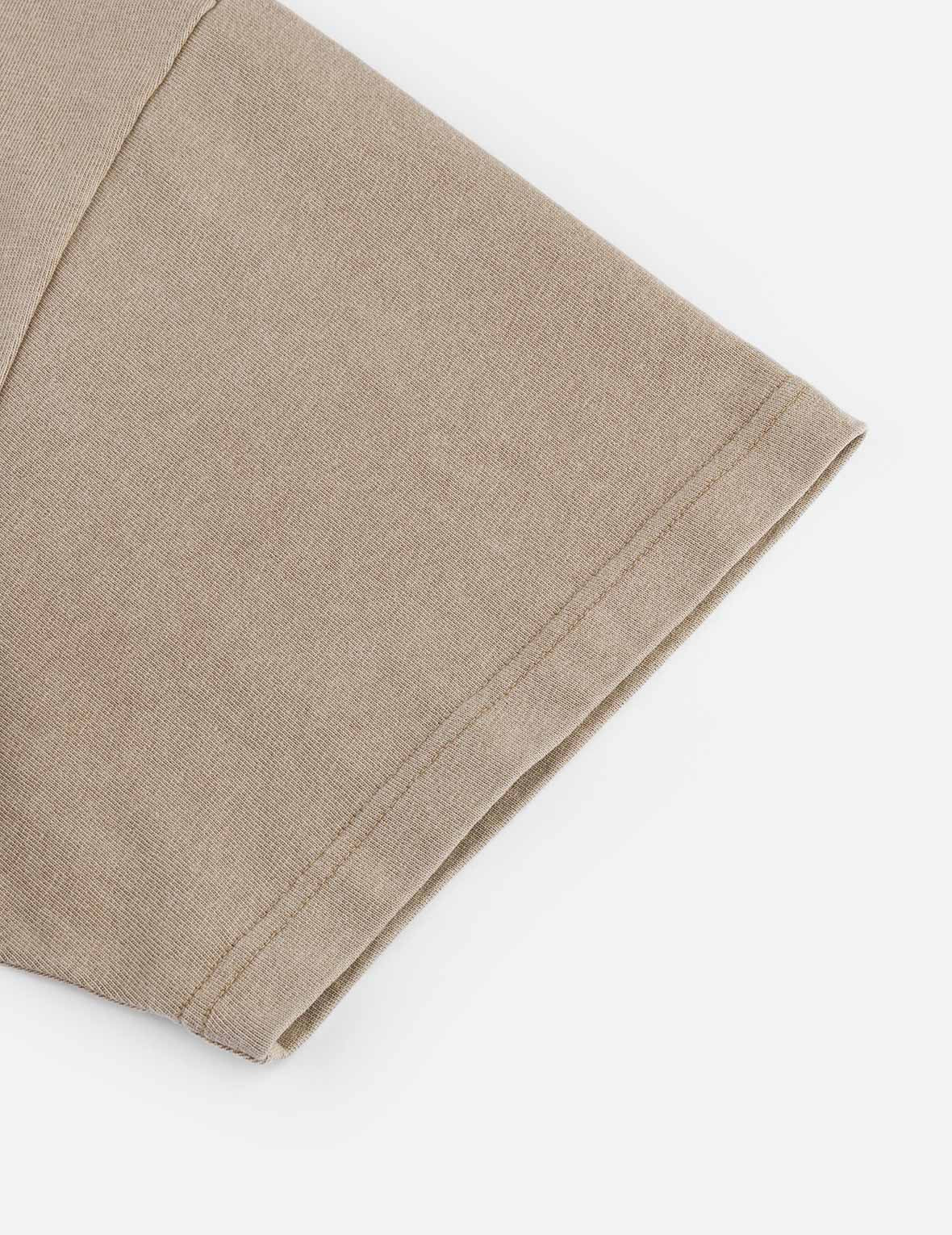 EVISUKURO Embroidery Washed Relax Fit T-shirt