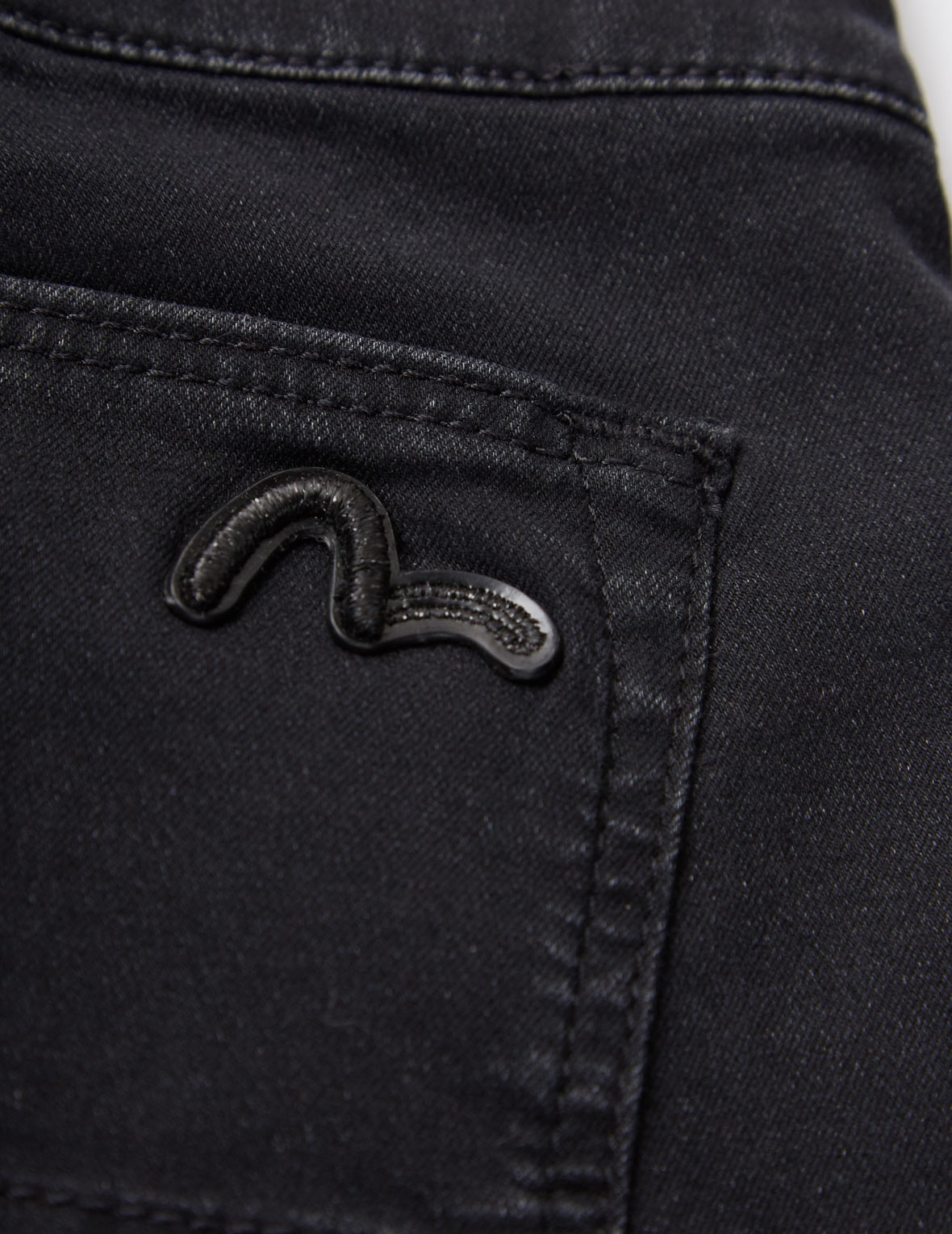 Chain and Logo Embroidered Skinny Jeans