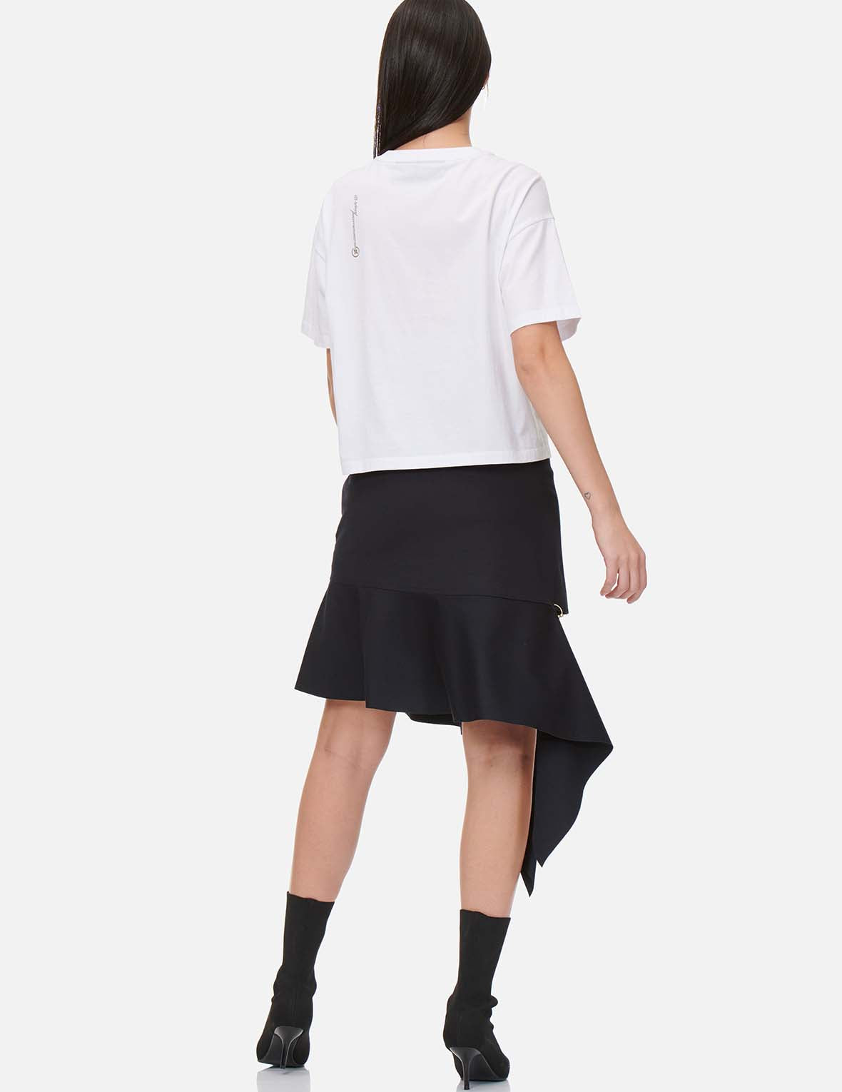 Asymmetric Drape Skirt
