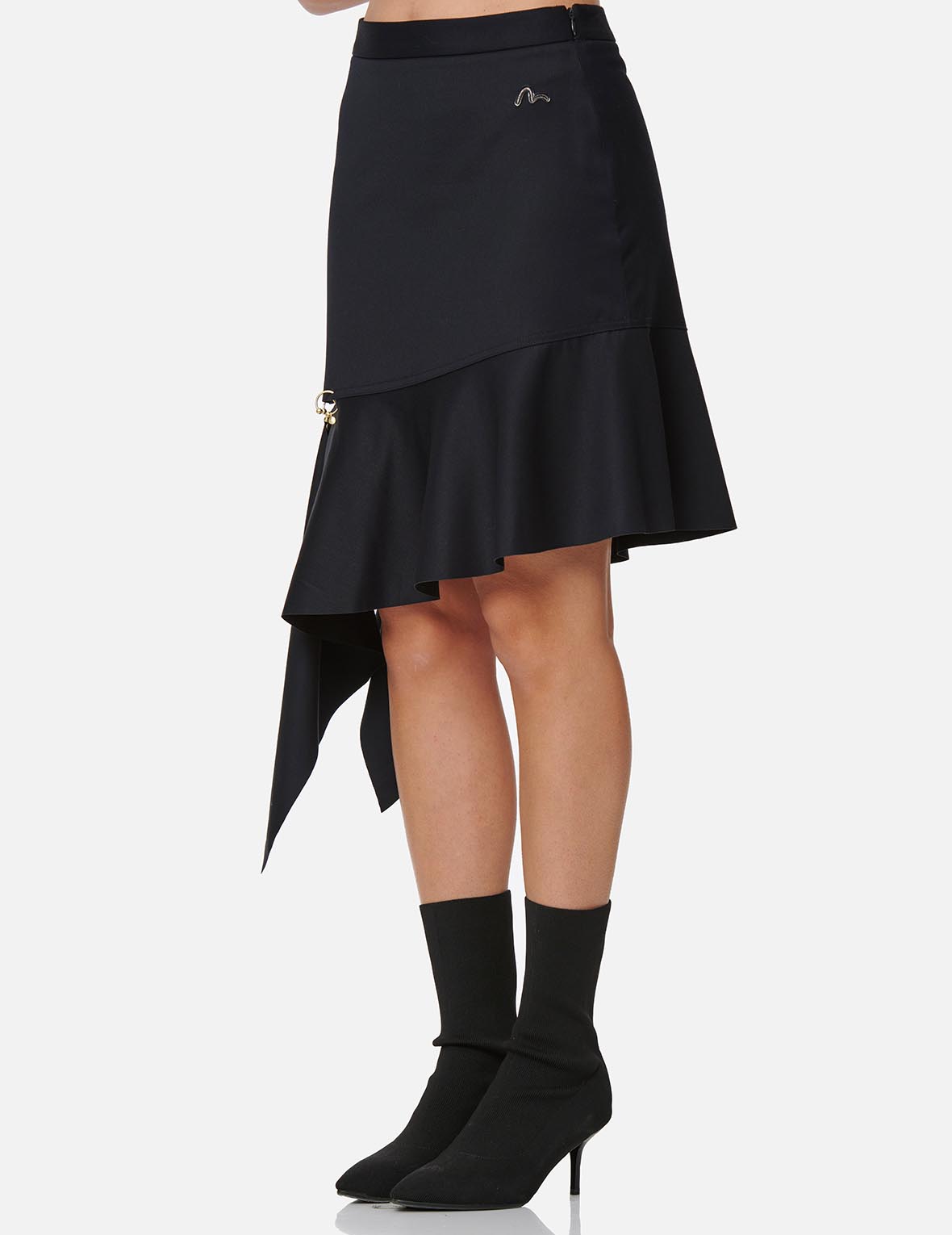 Asymmetric Drape Skirt
