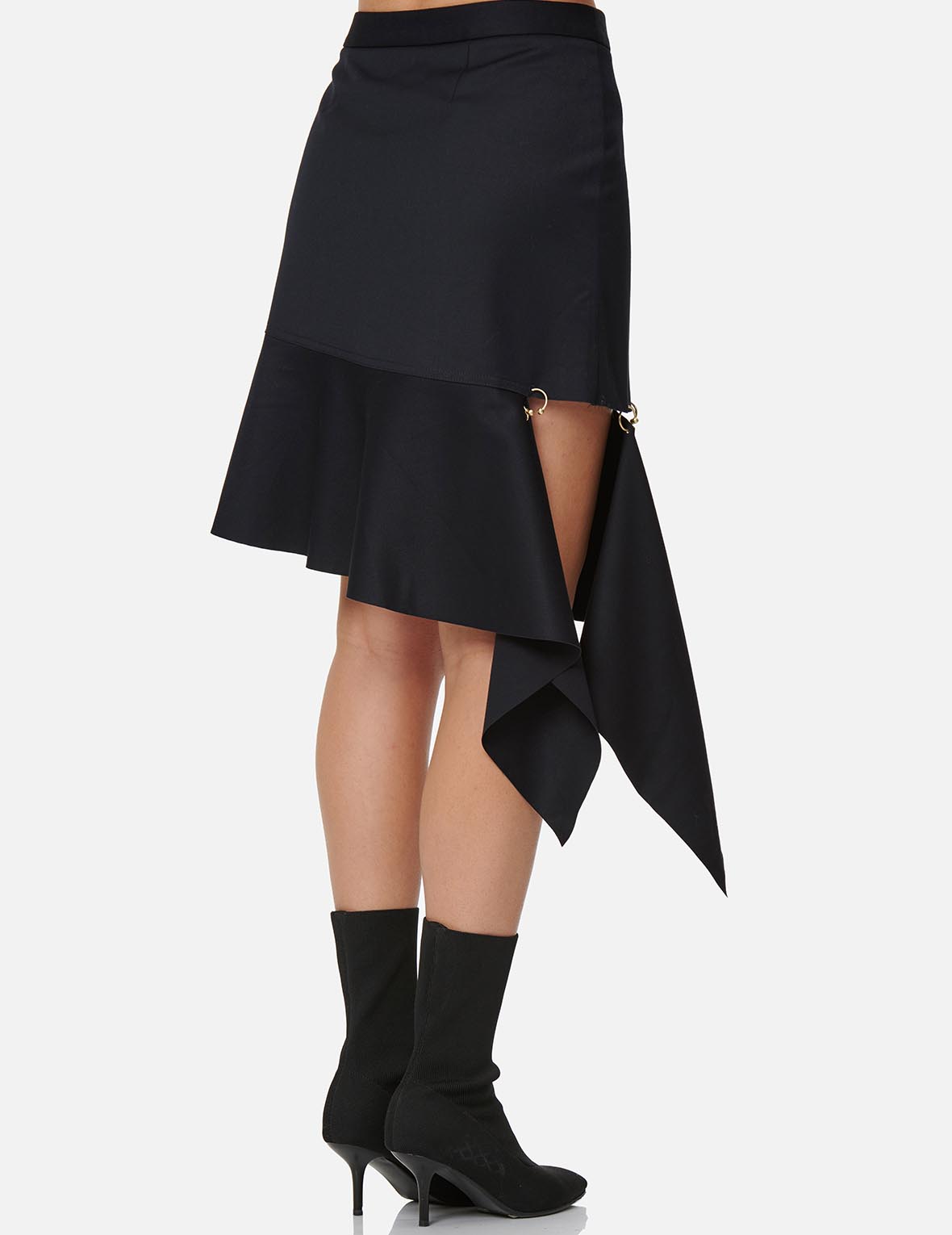 Asymmetric Drape Skirt