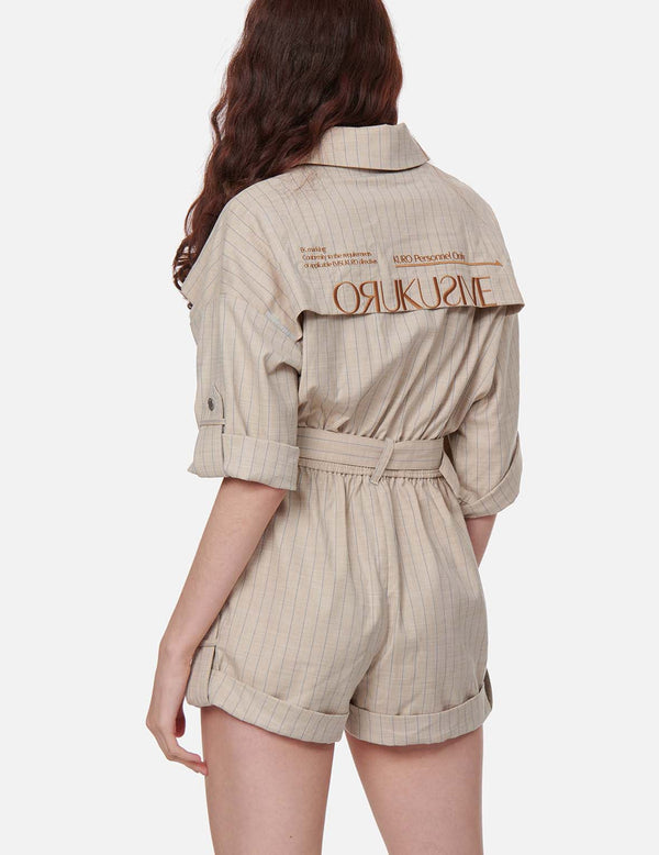 Elva Jumpsuit, Citron Stripe main image 1