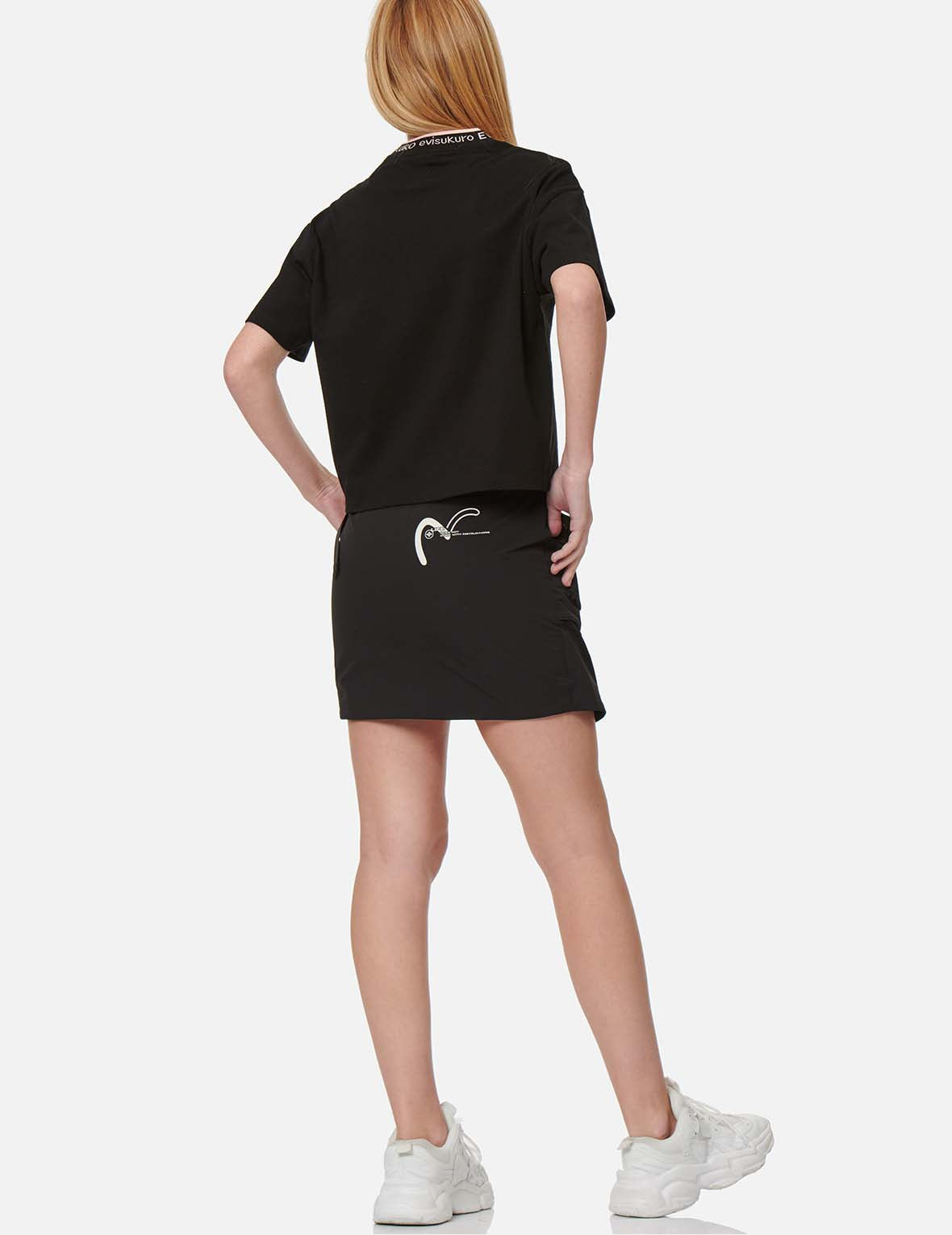 Buckle-Belted Wrap Skirt