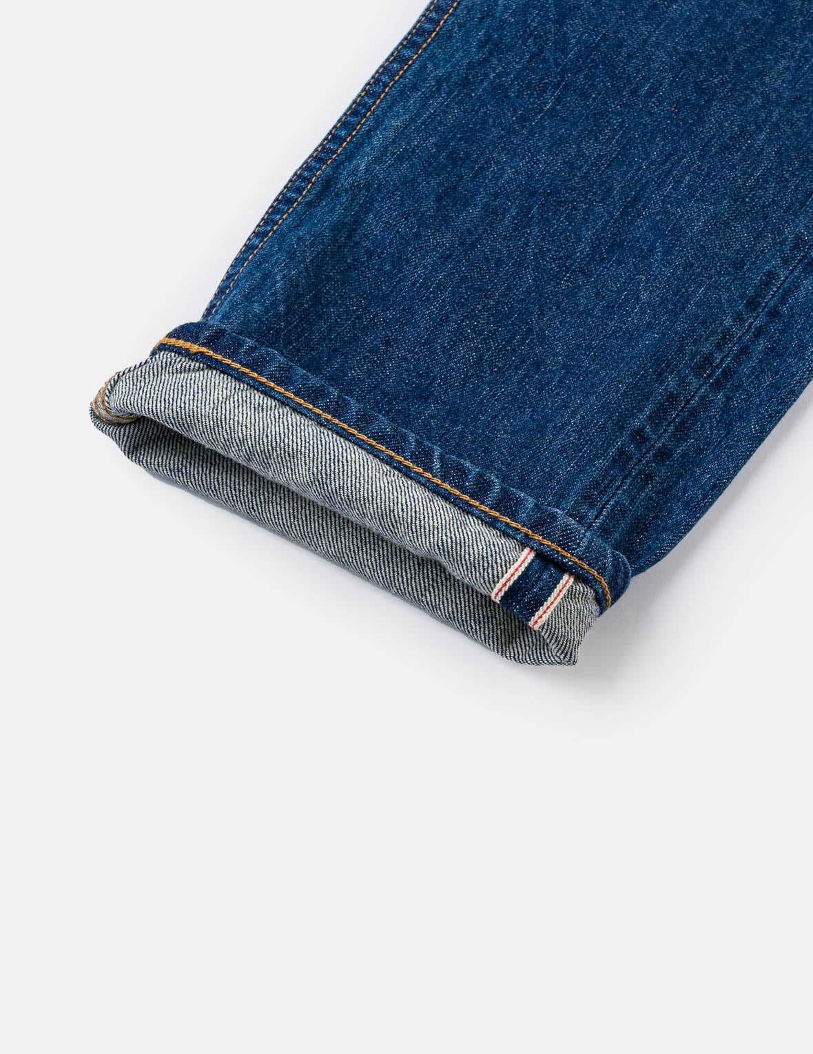 Mid-washed Seagull Print Taper Fit Jeans #2017