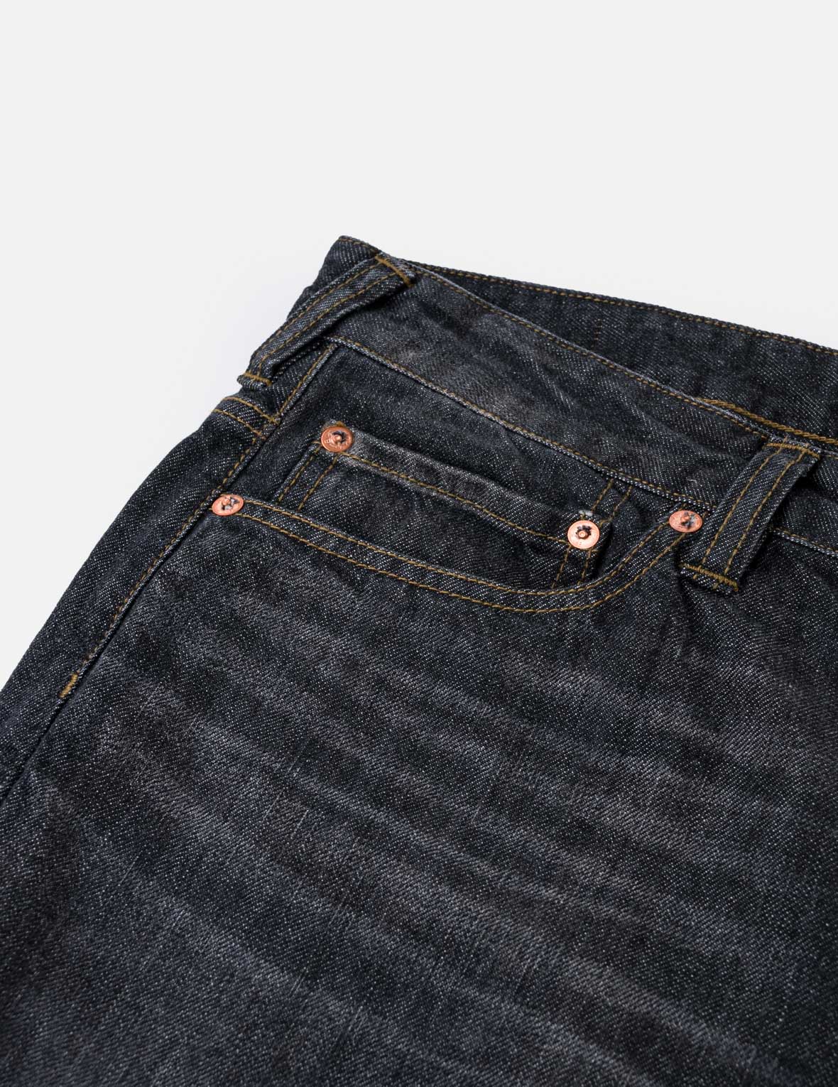 Black Washed Seagull Print Taper Fit Jeans #2017 – EVISU