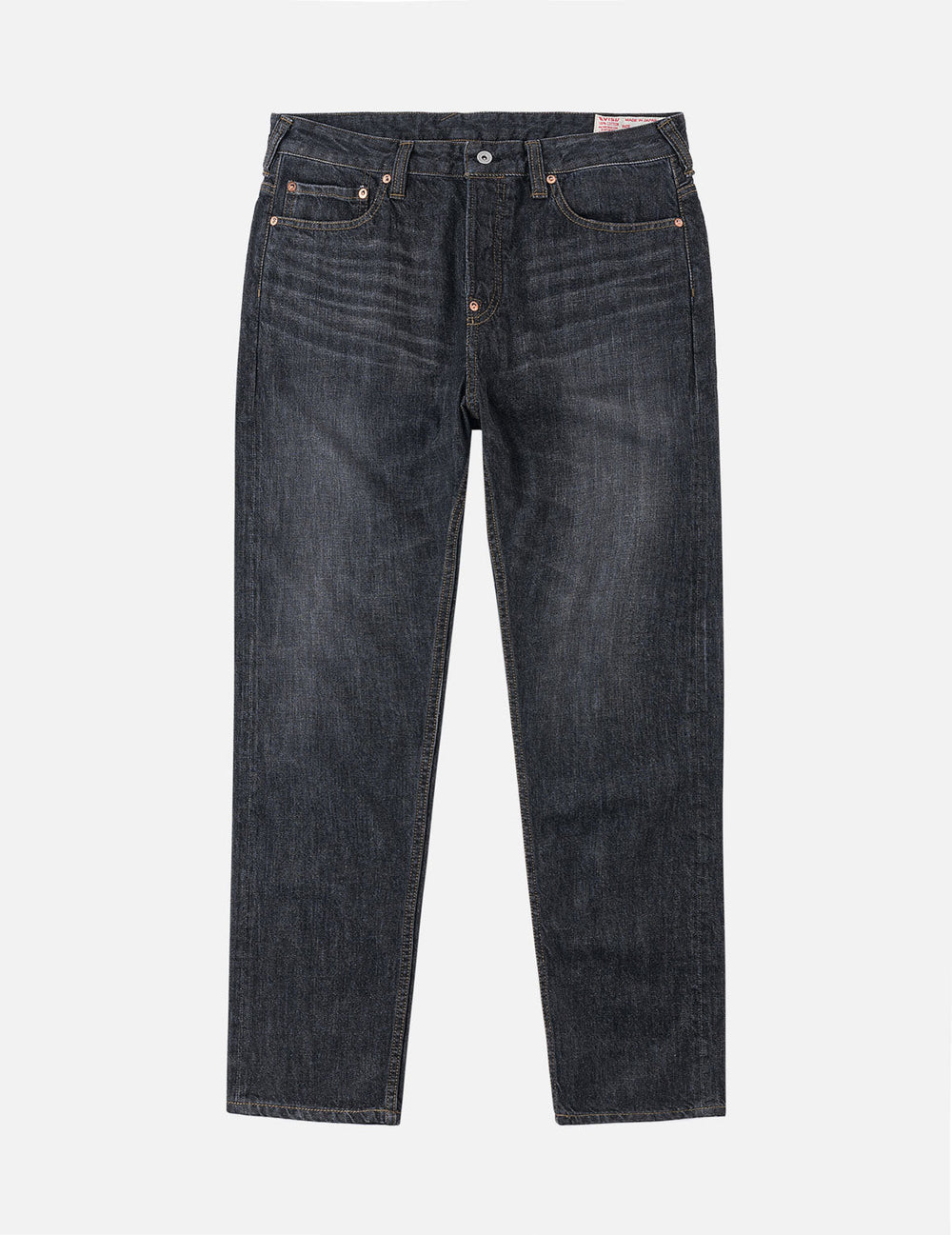 Black Washed Seagull Print Taper Fit Jeans #2017 – EVISU