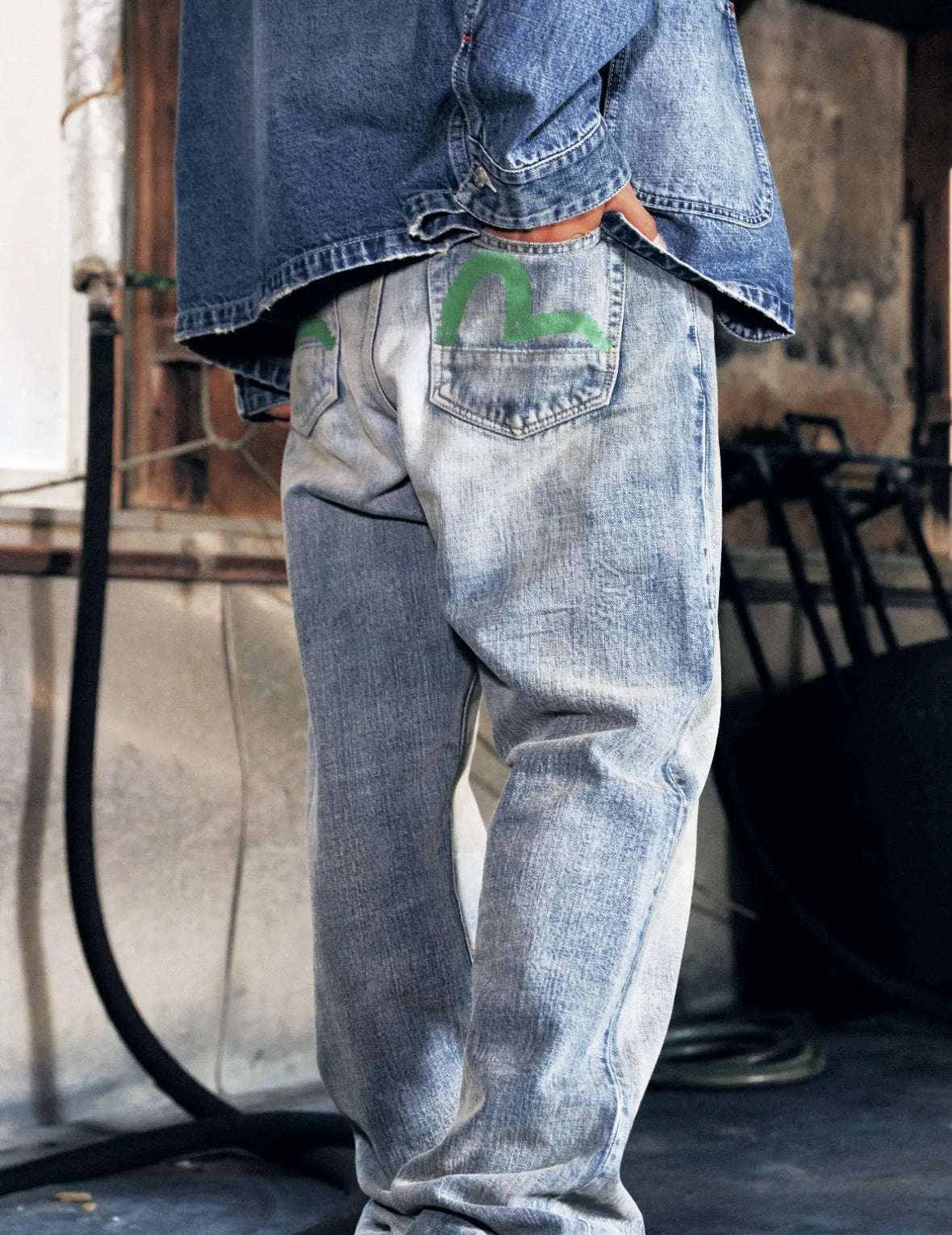 Light-washed Seagull Print Regular Fit Jeans #2020 – EVISU