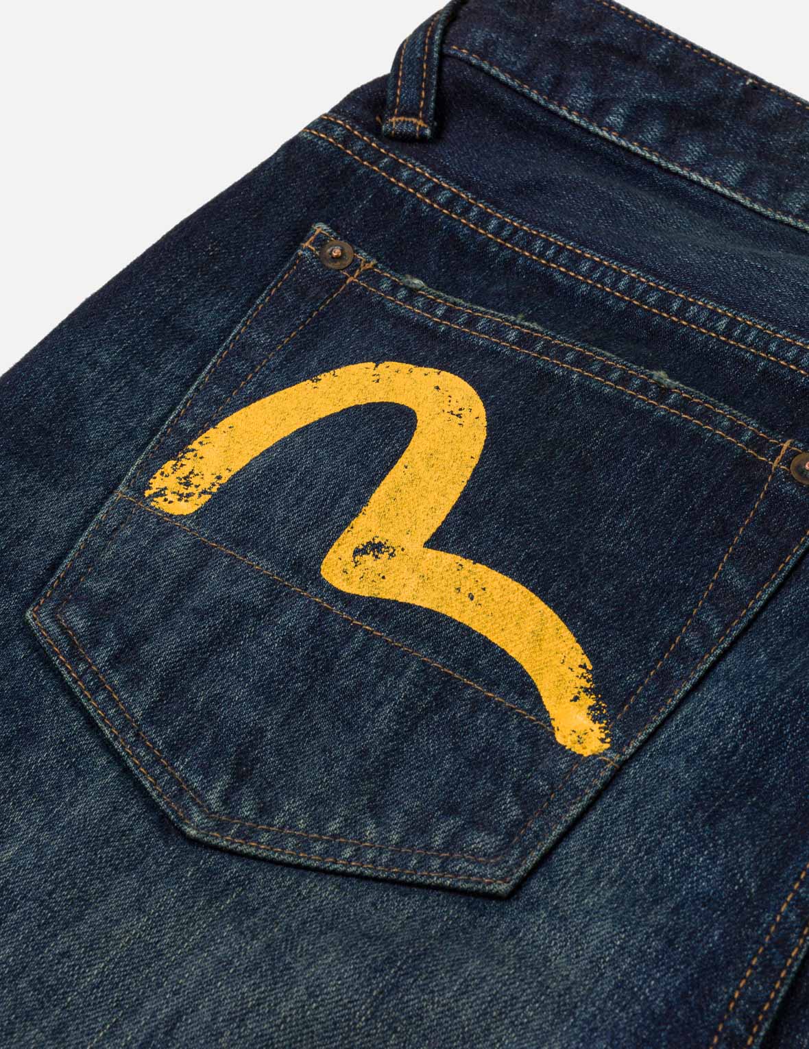Dark-washed Seagull Print Regular Fit Jeans #2020 – EVISU