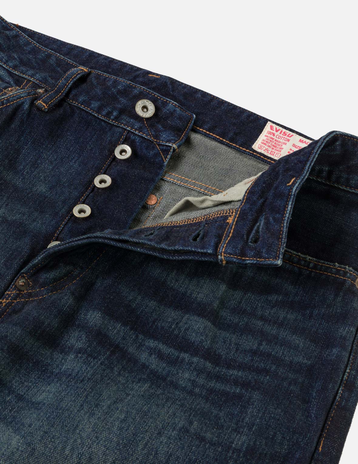 Dark-washed Seagull Print Regular Fit Jeans #2020