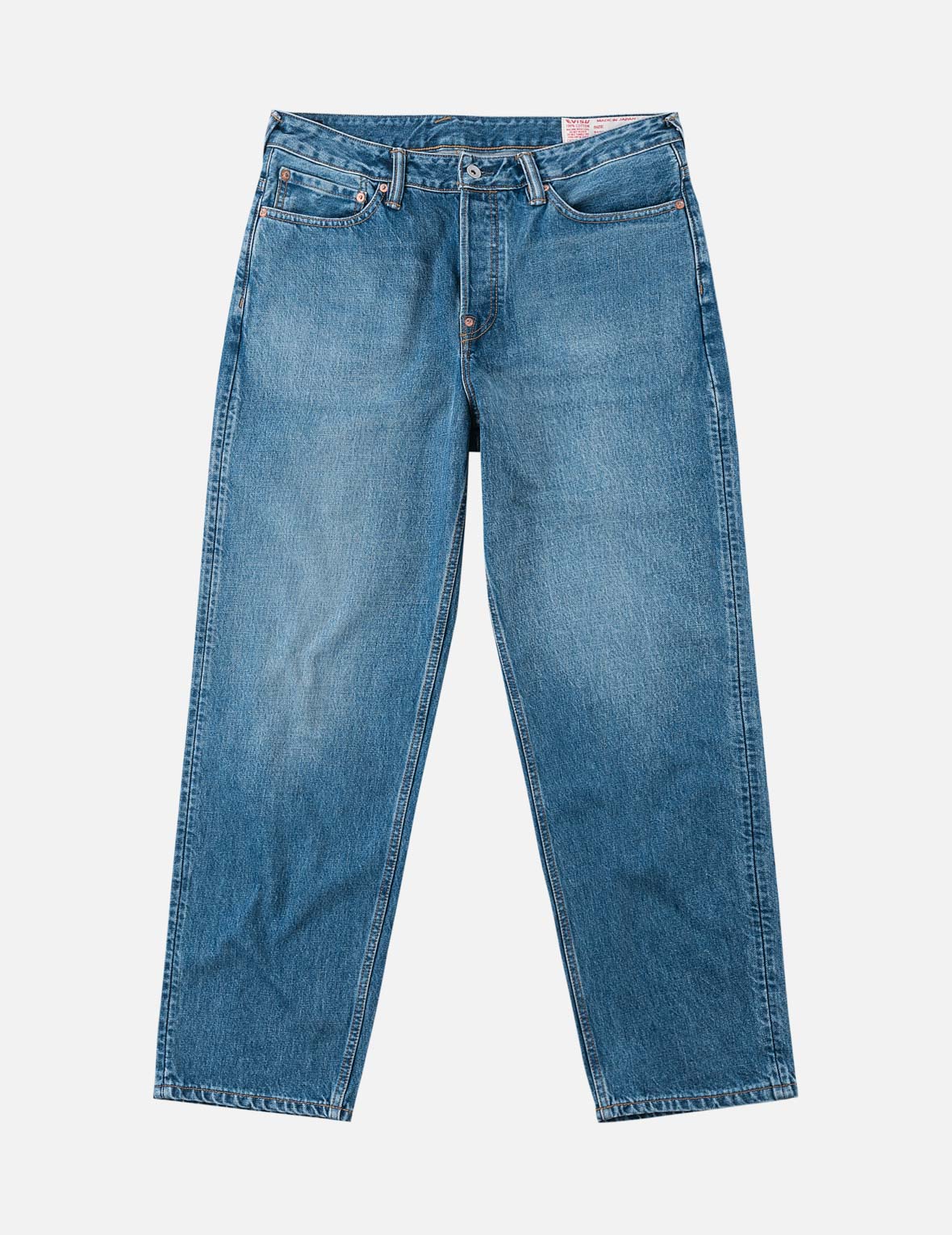 Light-washed Seagull Print Relax Fit Jeans #2030