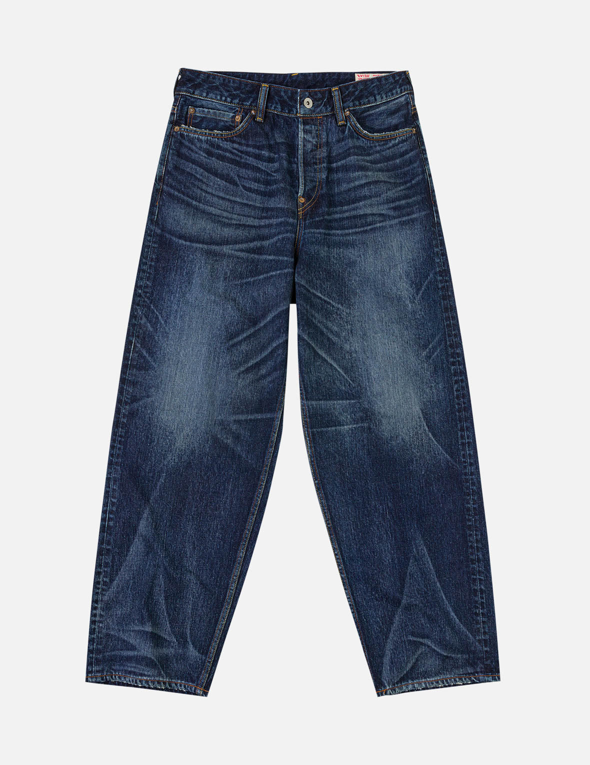 Mid-washed Seagull Print Loose Fit Jeans #2038 – EVISU