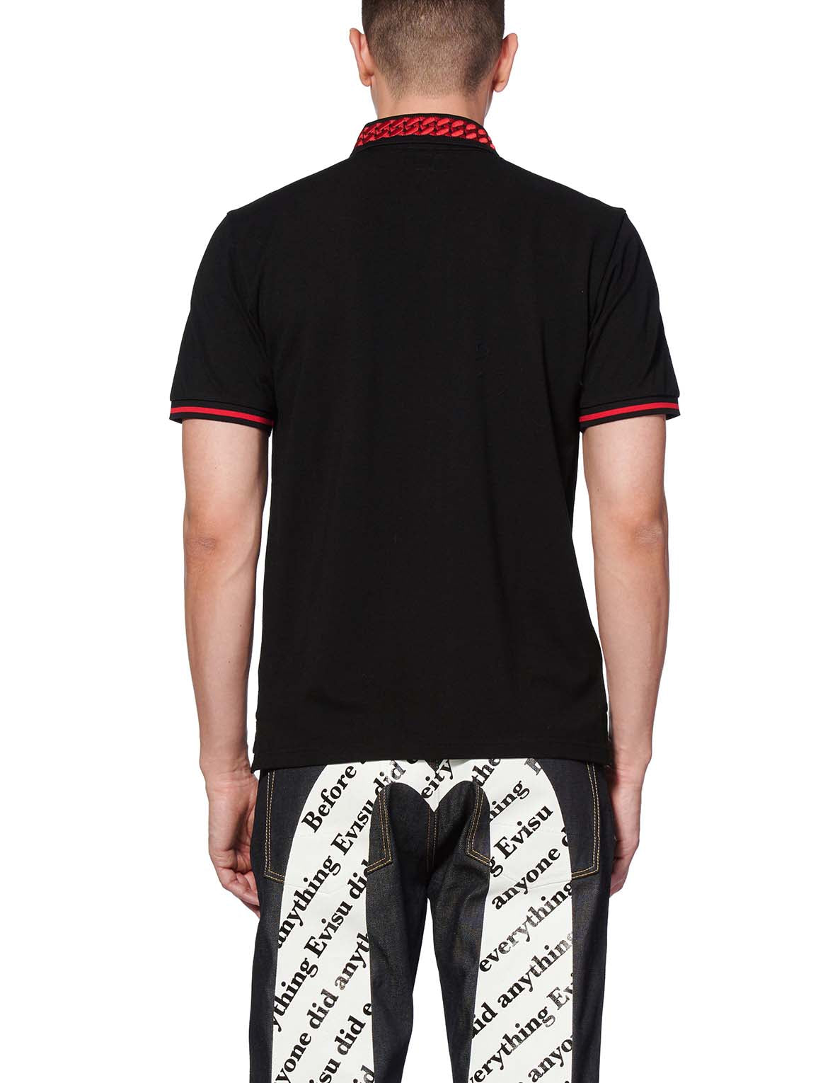 Chain Embroidered Polo Shirt – EVISU