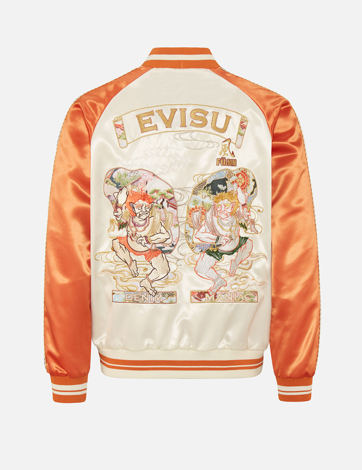 Evisu Kuro Gold embroidered bomber souvenir popular jacket