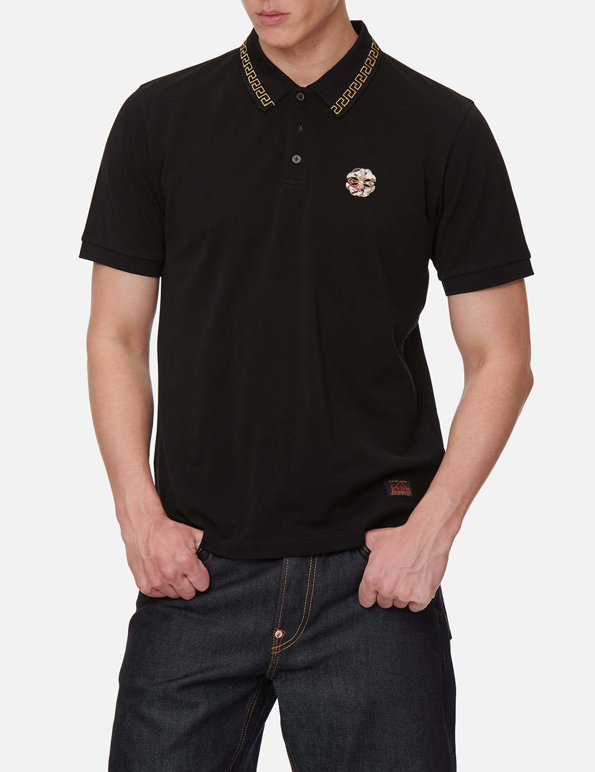 Kamon Embroidered Polo Shirt